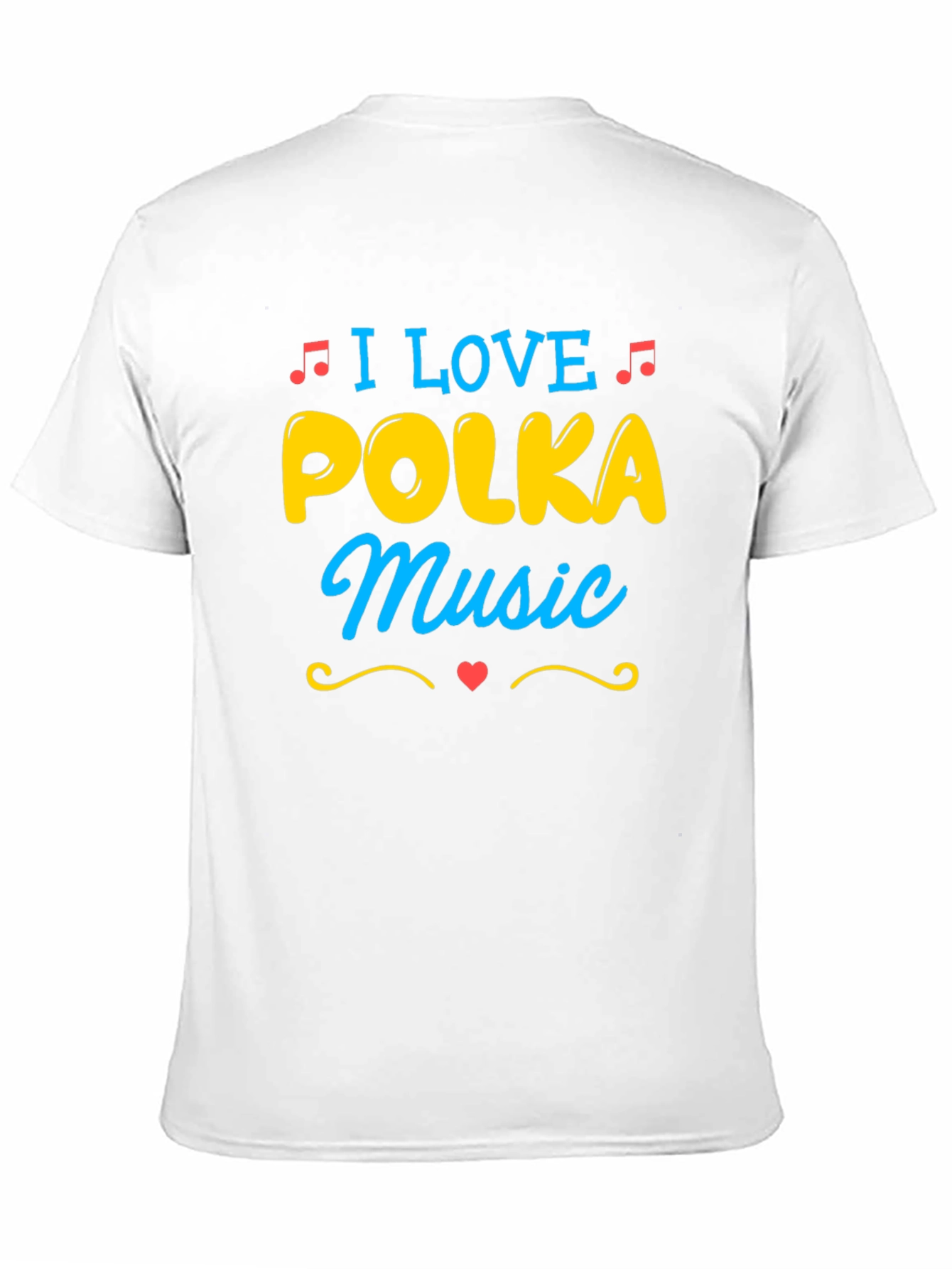 I Love Polka Music T-Shirt - Novelty Design