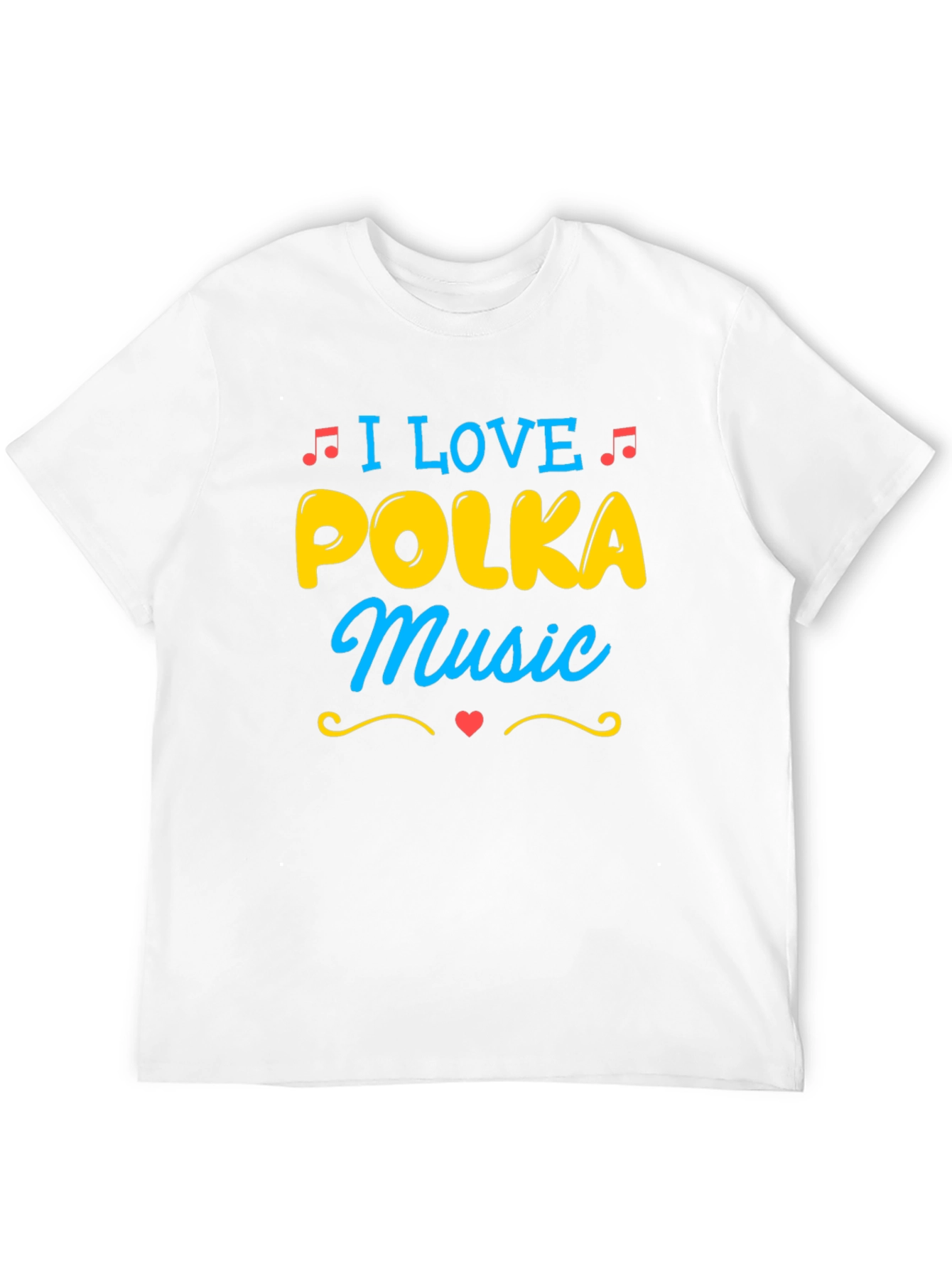 I Love Polka Music T-Shirt - Novelty Design
