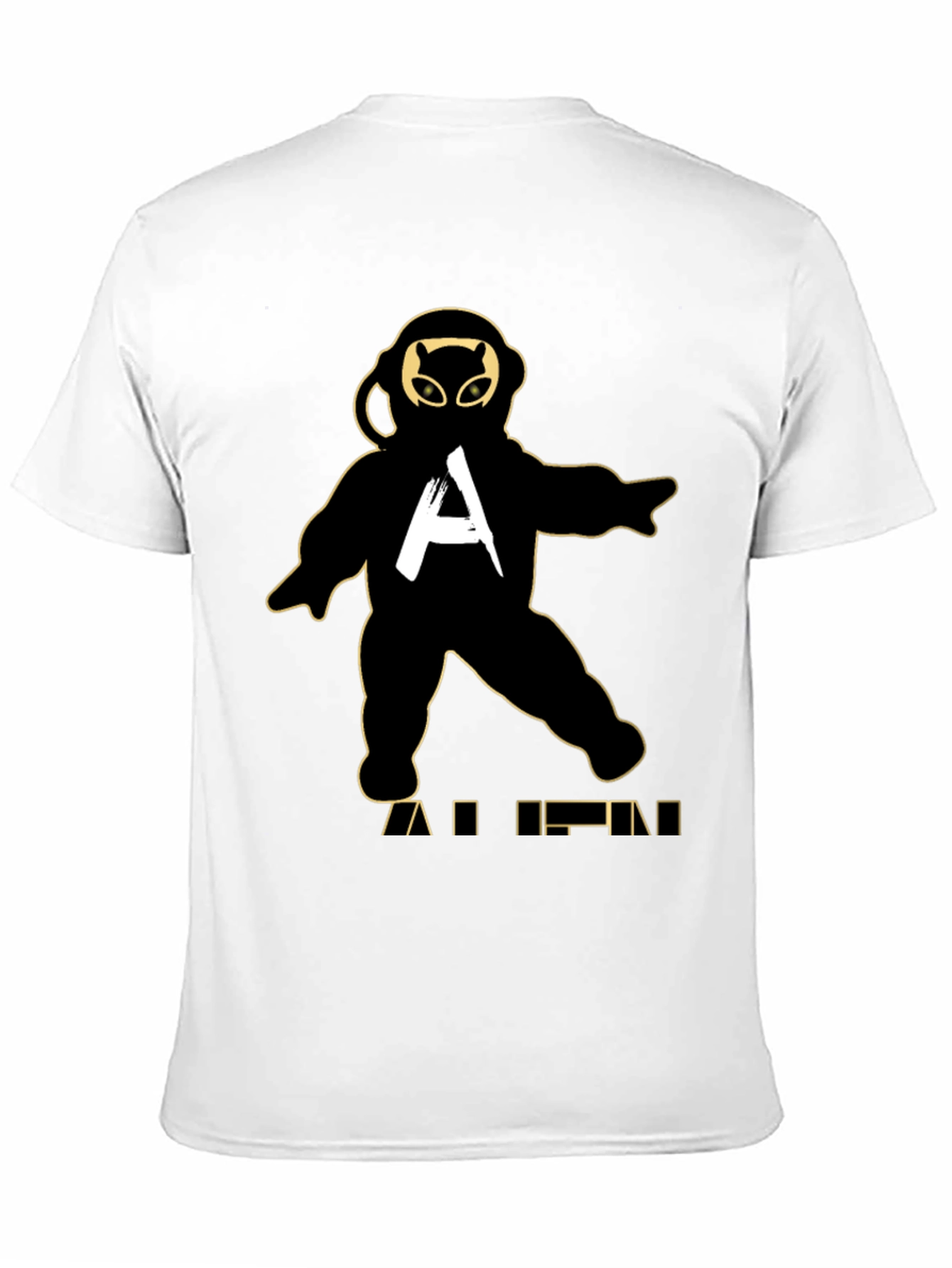 Astronaut Alien Black Graphic Tee