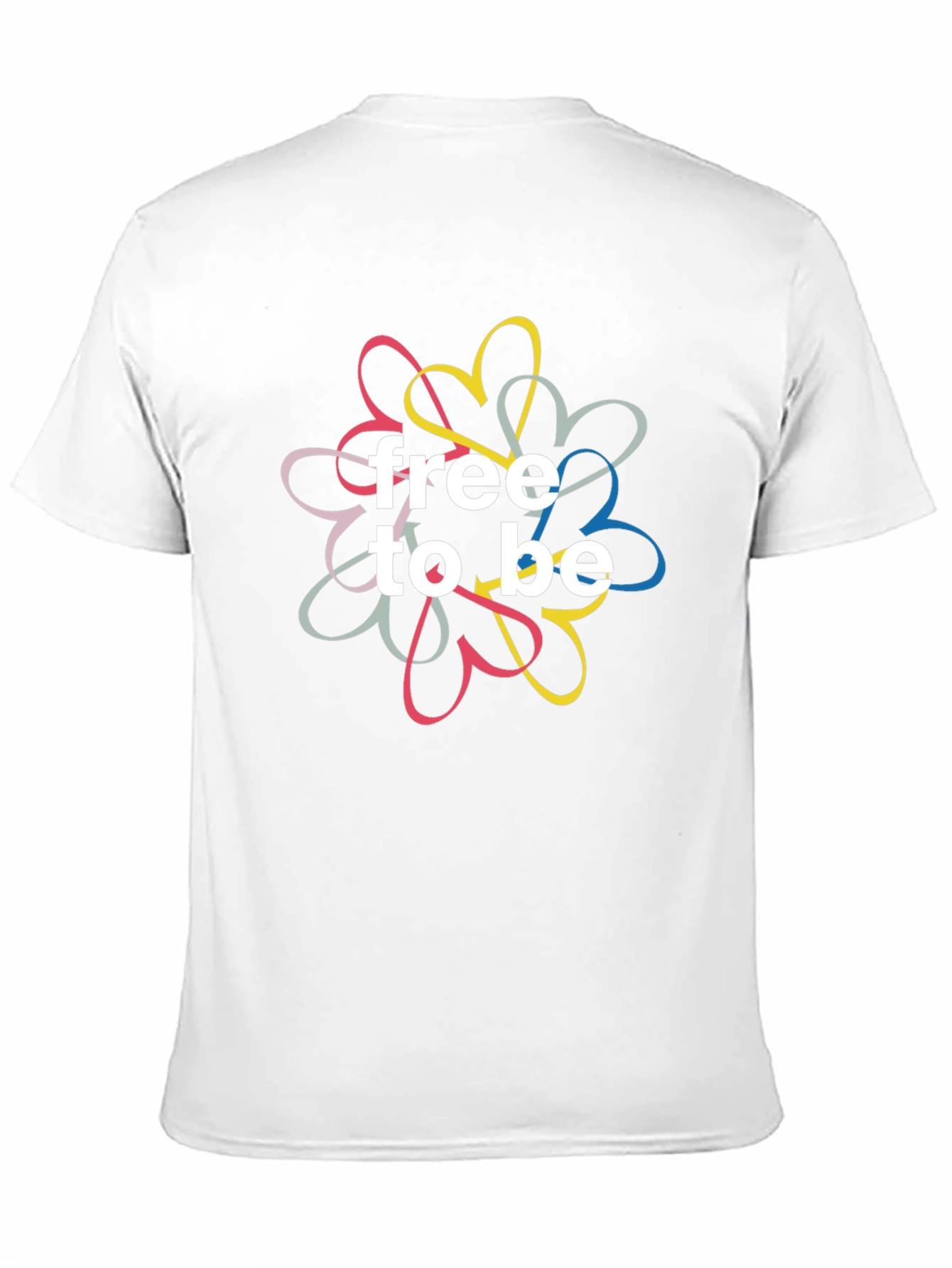 Free To Be Heart Graphic T-Shirt - Black