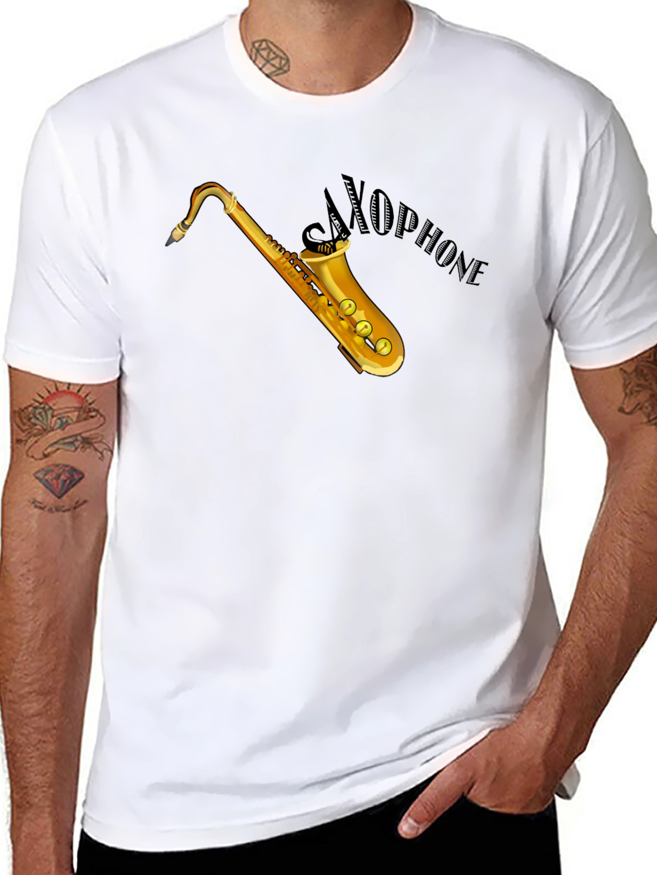 Saxophone T-Shirt - Music Lover Tee