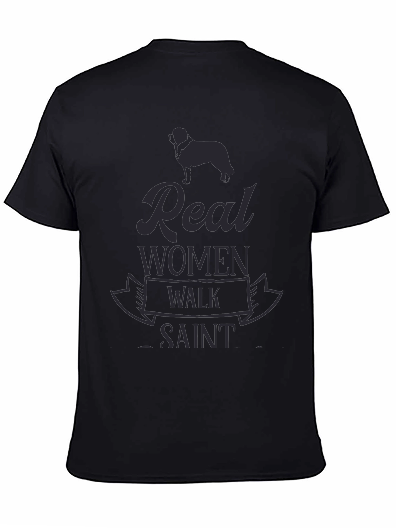 Real Women Walk Saint Bernard T-Shirt