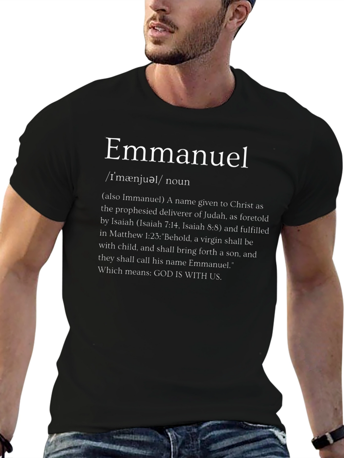 Emmanuel Definition T-Shirt - God Is With Us