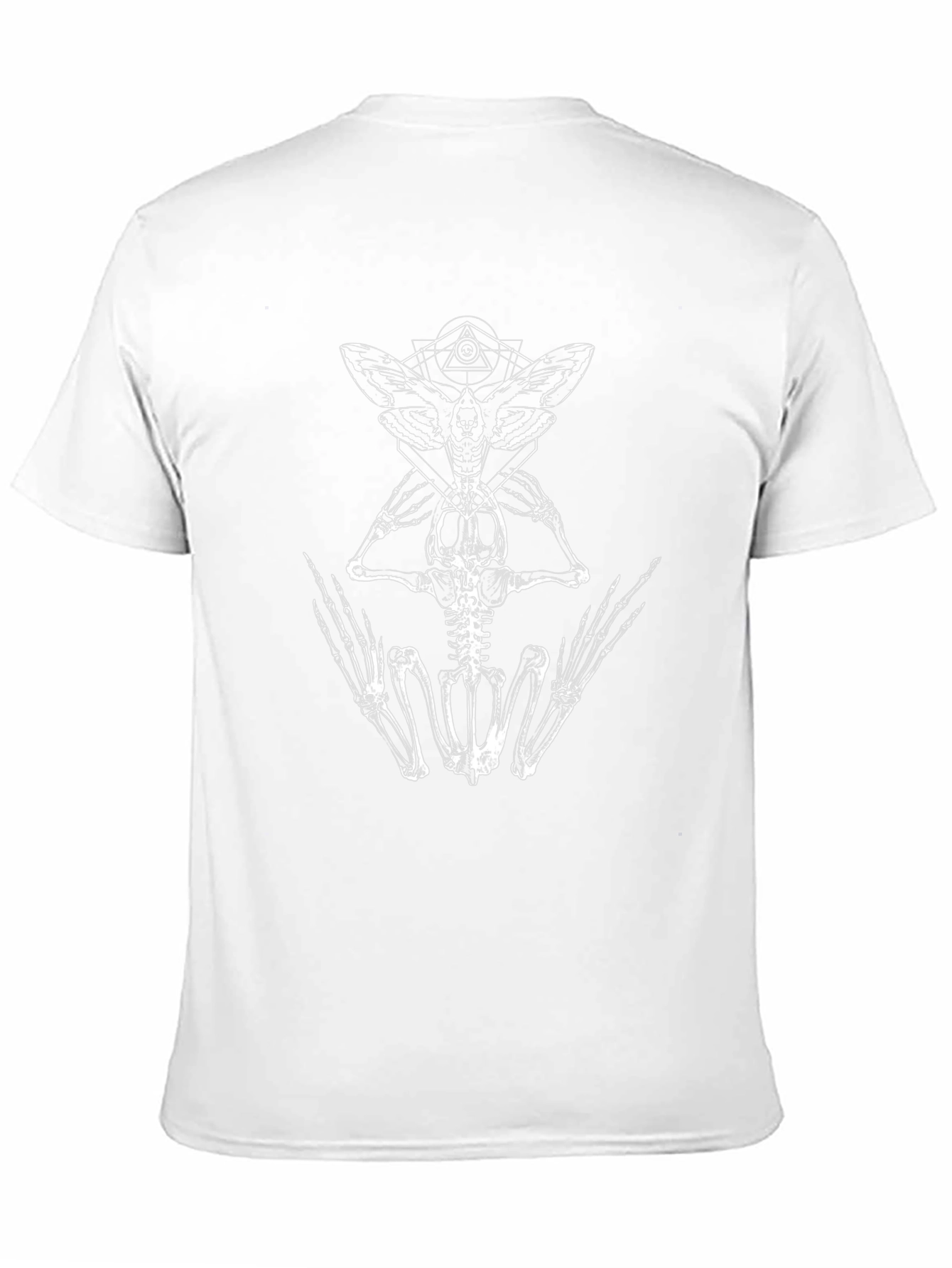 Skeleton Moth Graphic Tee - Dark Aesthetic T-Shirt