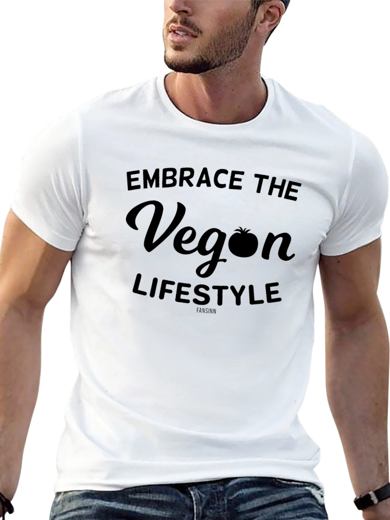 Embrace Vegan Lifestyle T-Shirt - Black