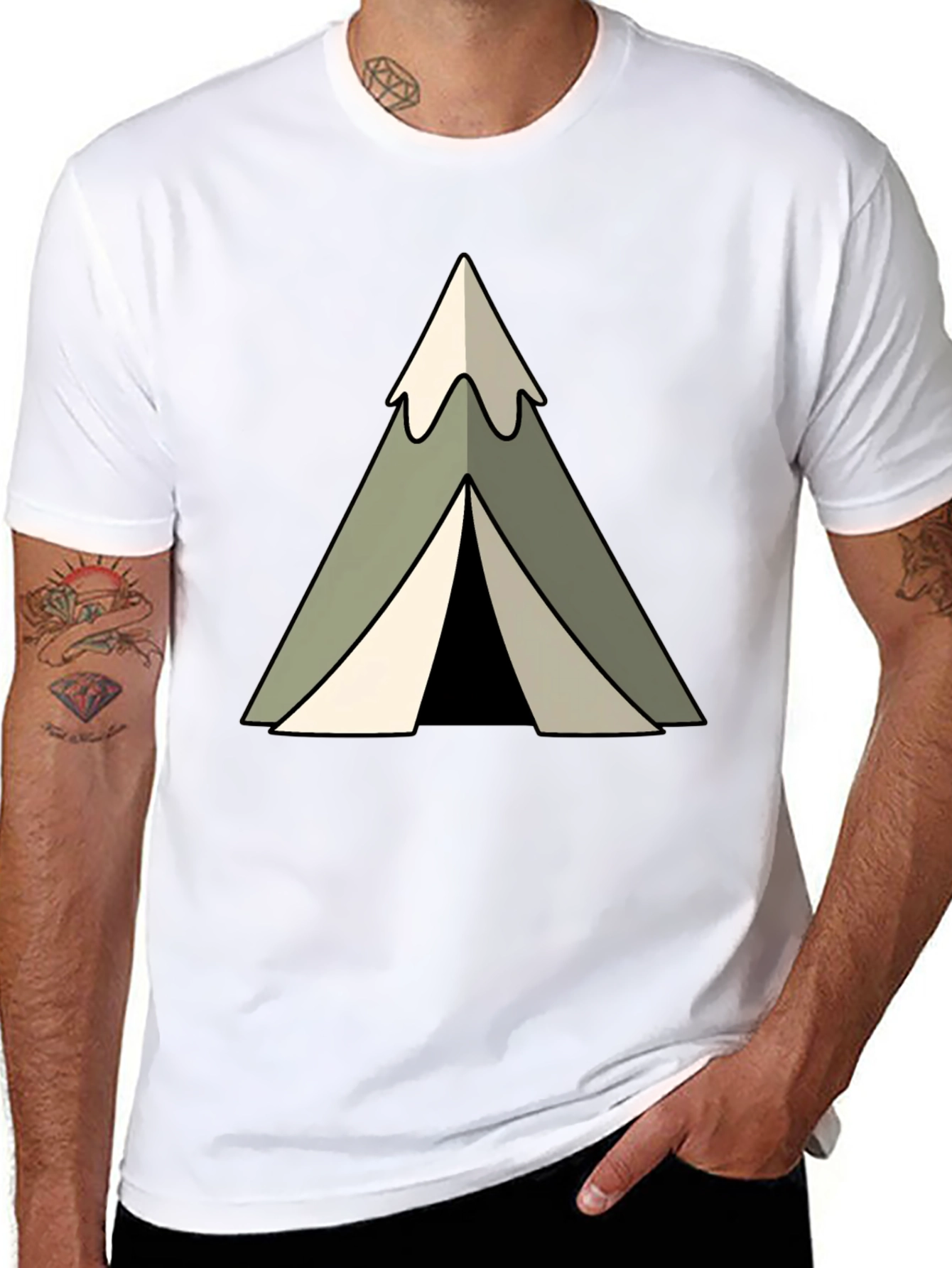 Camping Tent Graphic Tee - Adventure Awaits
