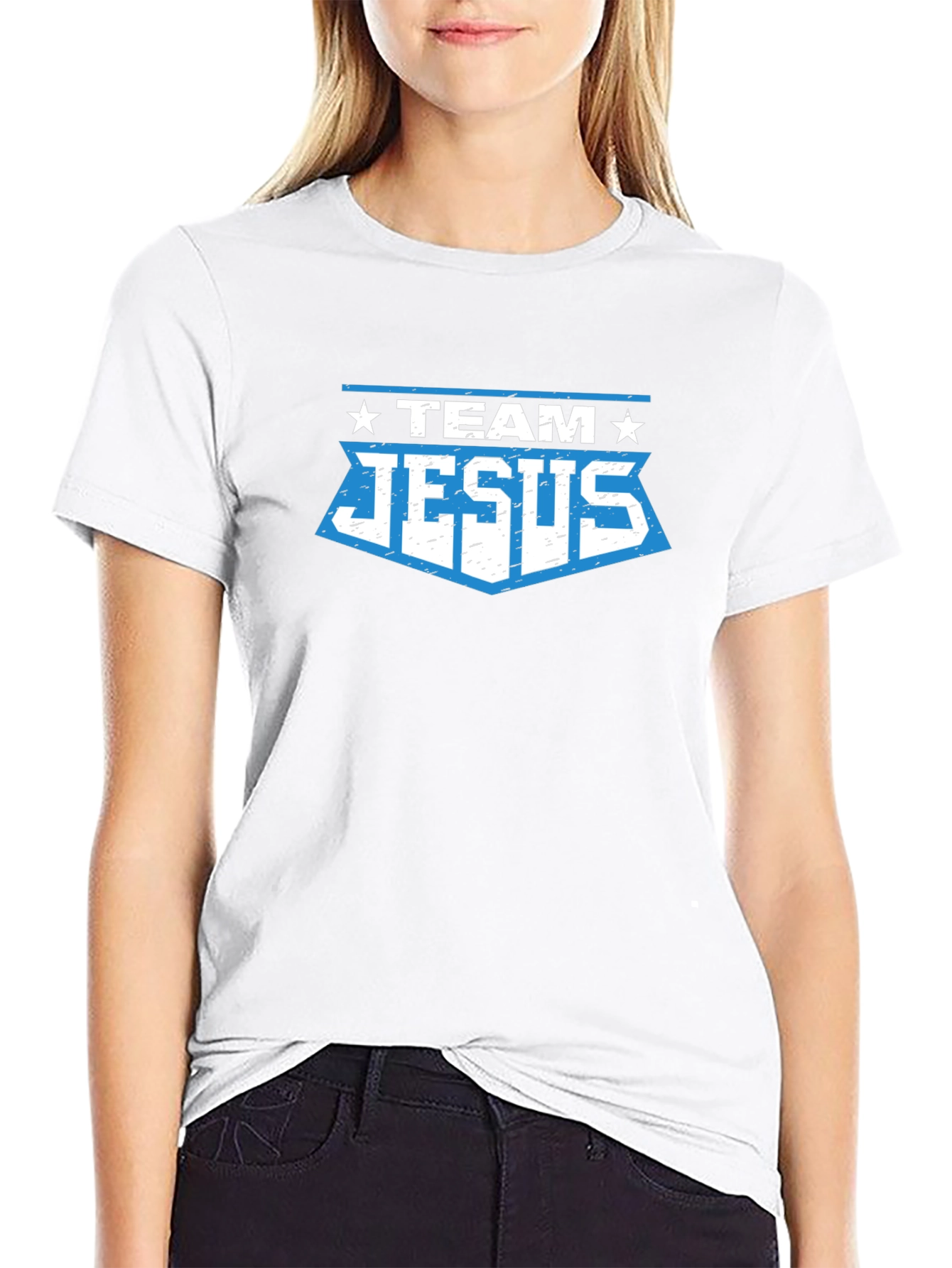 Team Jesus Graphic T-Shirt - Black