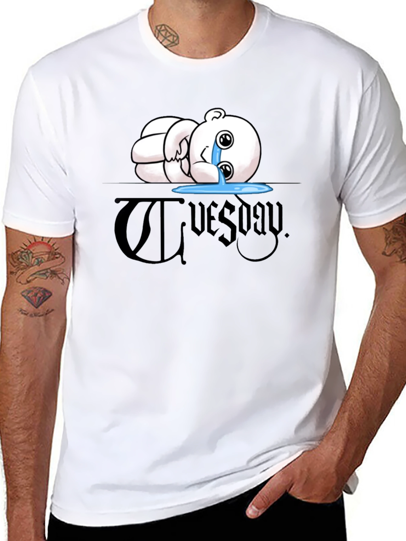 Tuesday Graphic Tee - Mens Black T-Shirt