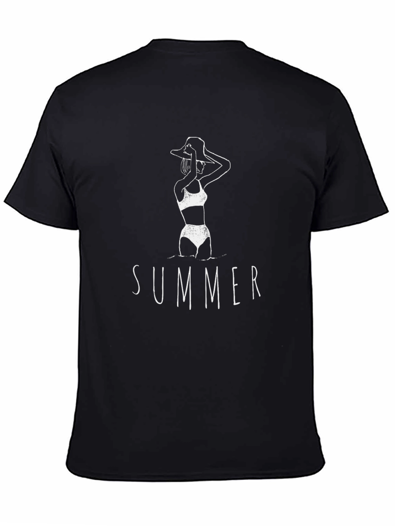 Summer Vibes Graphic Tee - Black