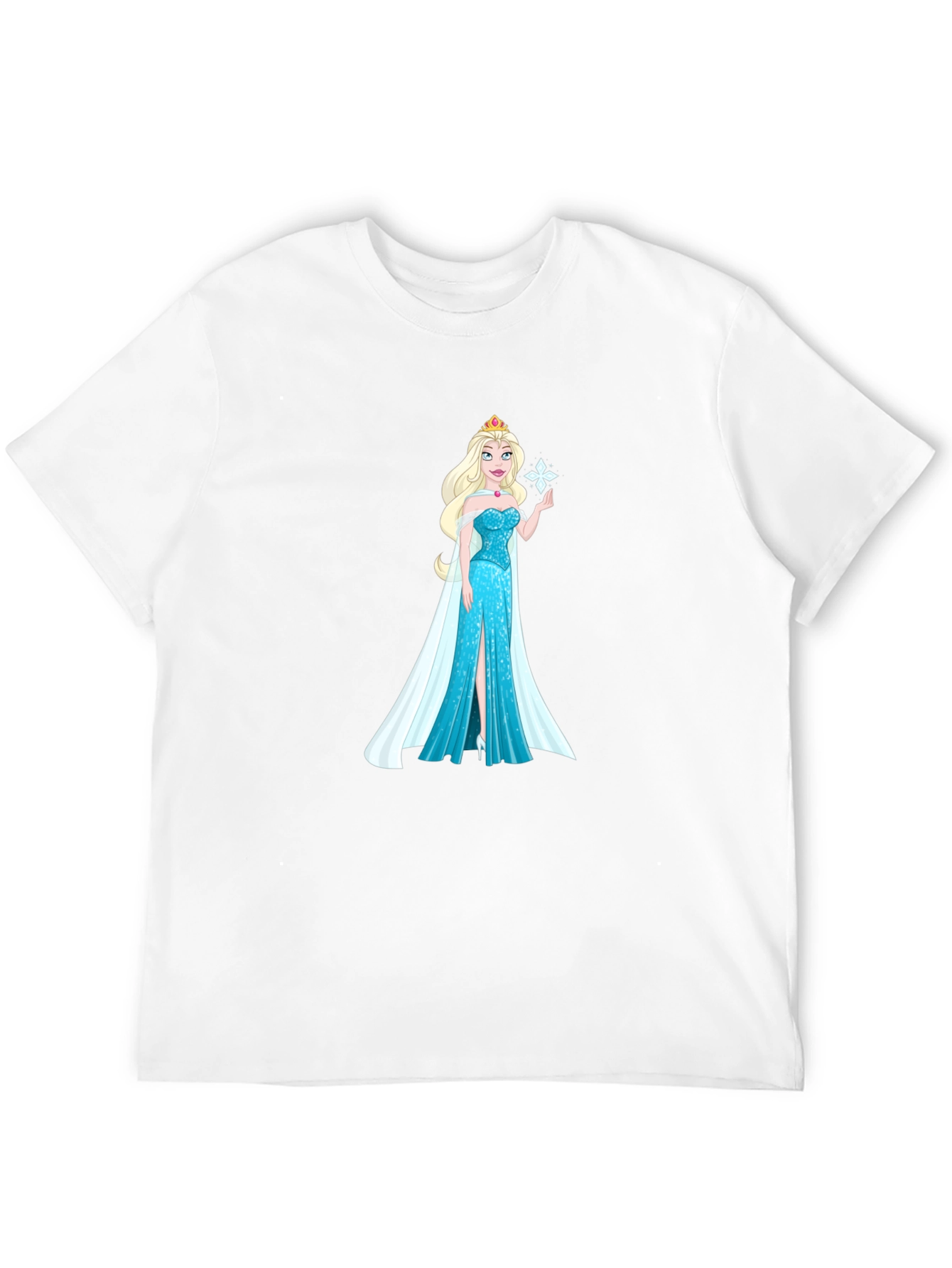 Elsa Graphic T-Shirt - Black Cotton Tee