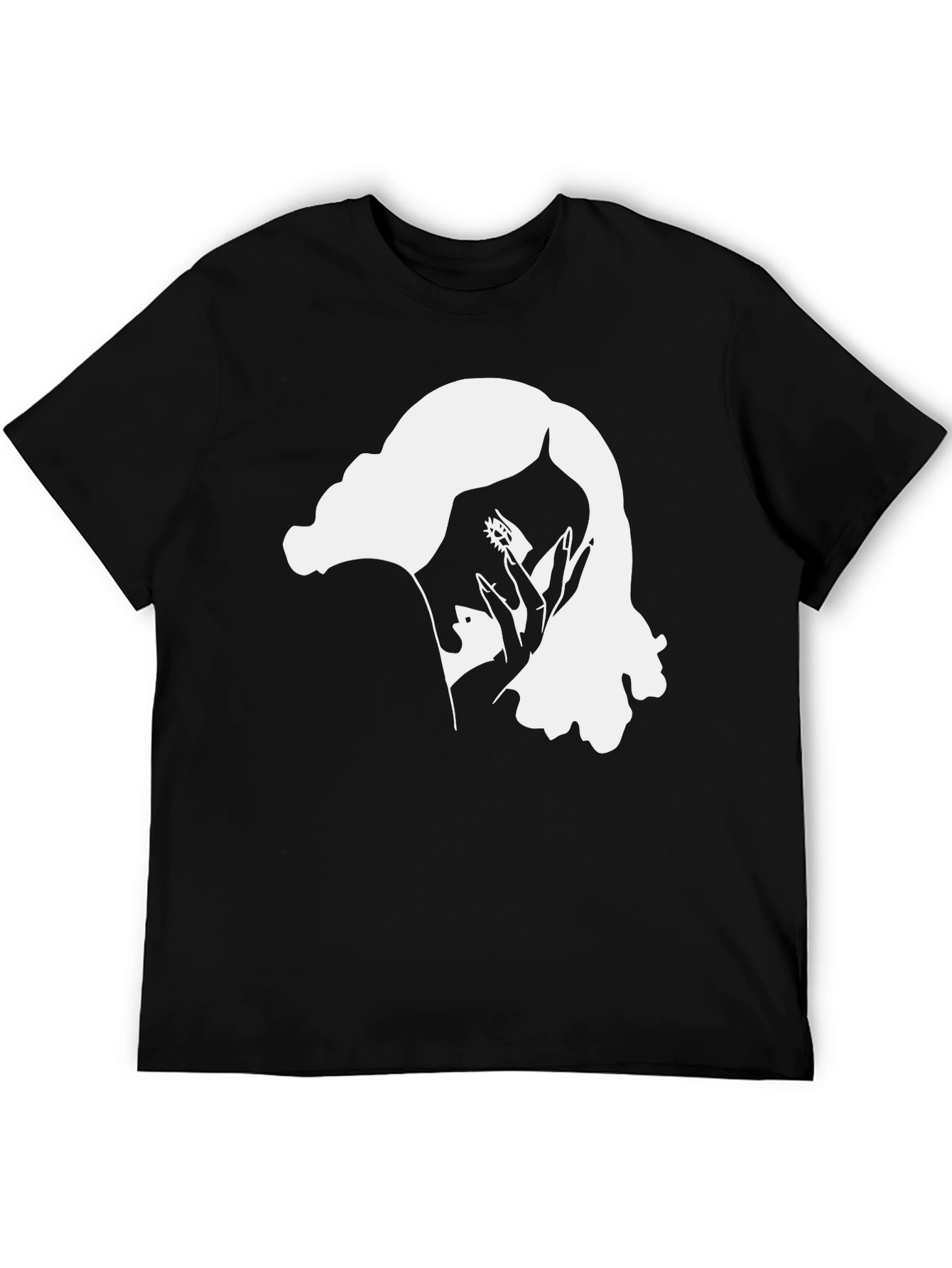 Mystic Woman Graphic Tee - Black Cotton T-Shirt