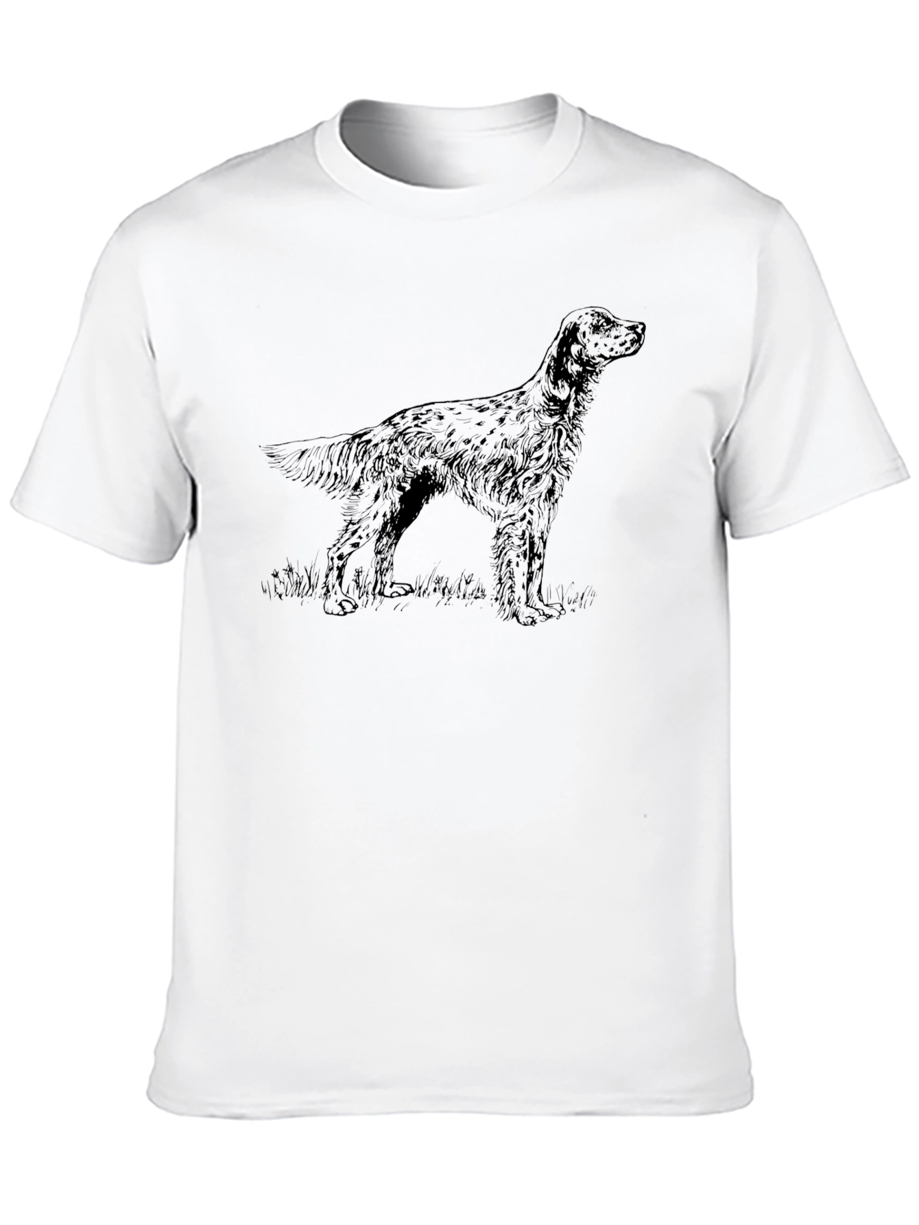 Irish Setter Dog Graphic T-Shirt - Black