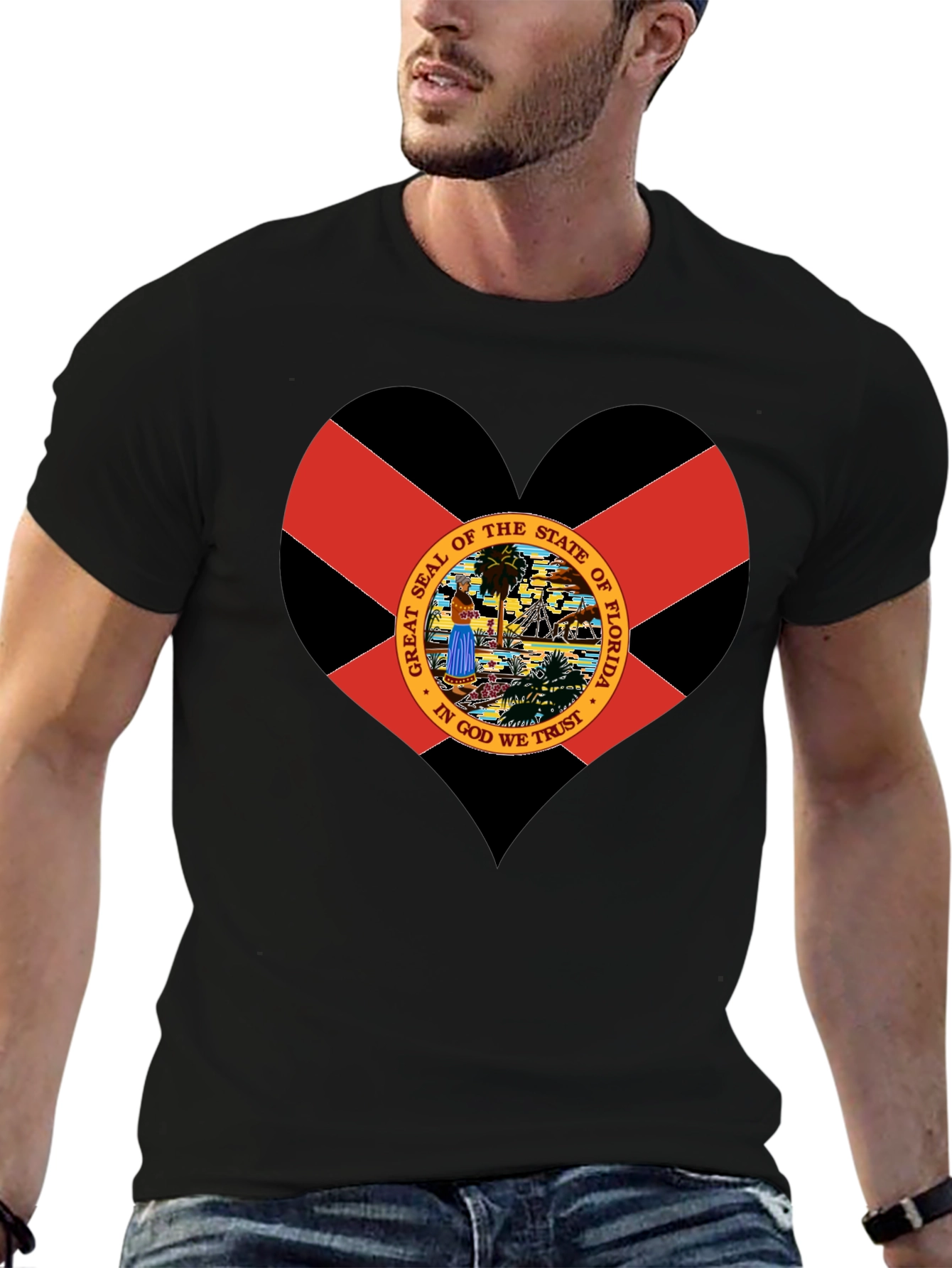 Florida Flag Heart T-Shirt