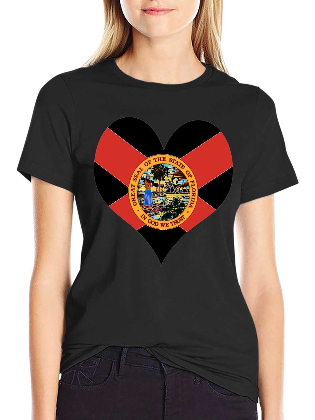 Florida Flag Heart T-Shirt