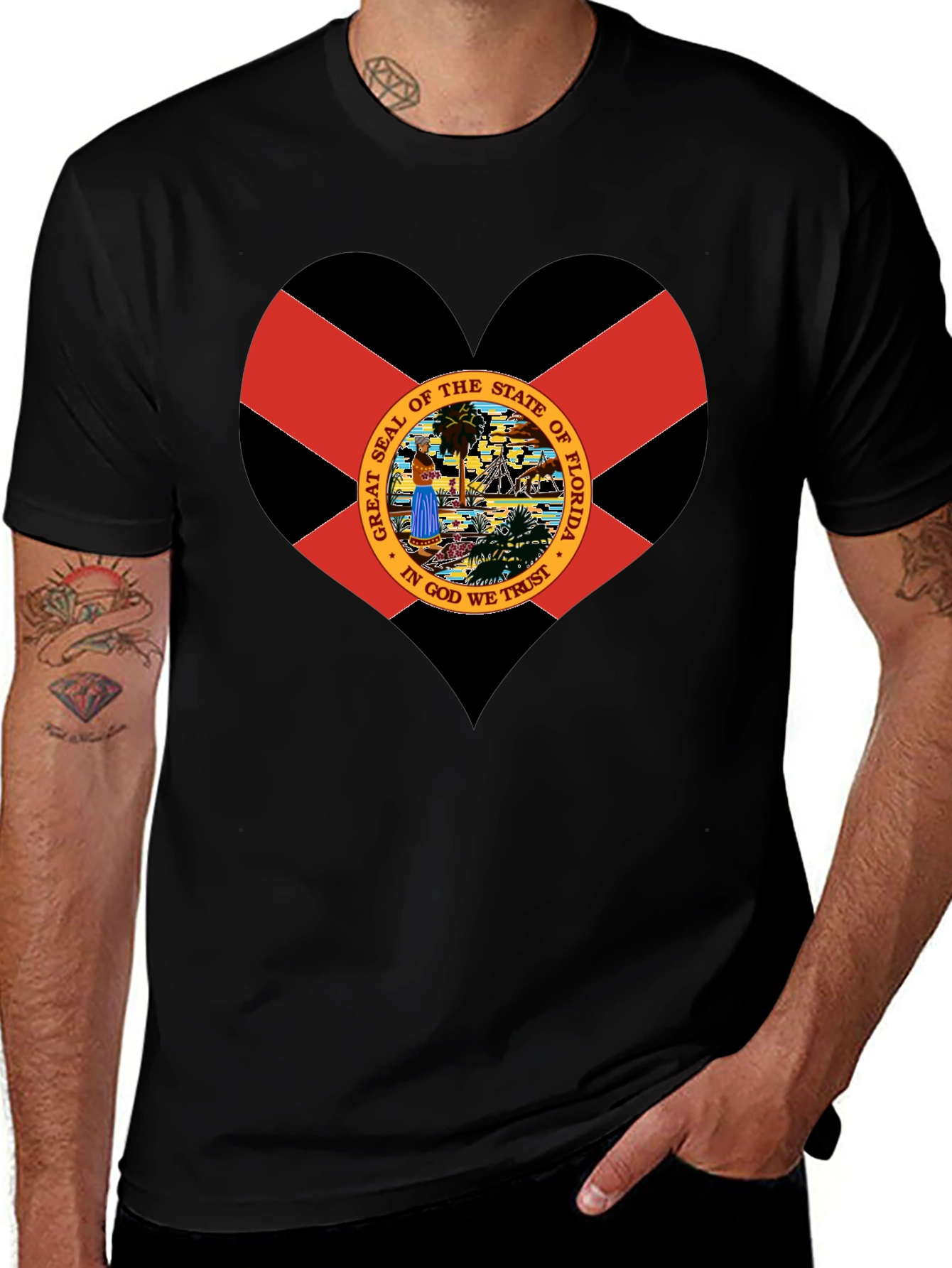 Florida Flag Heart T-Shirt