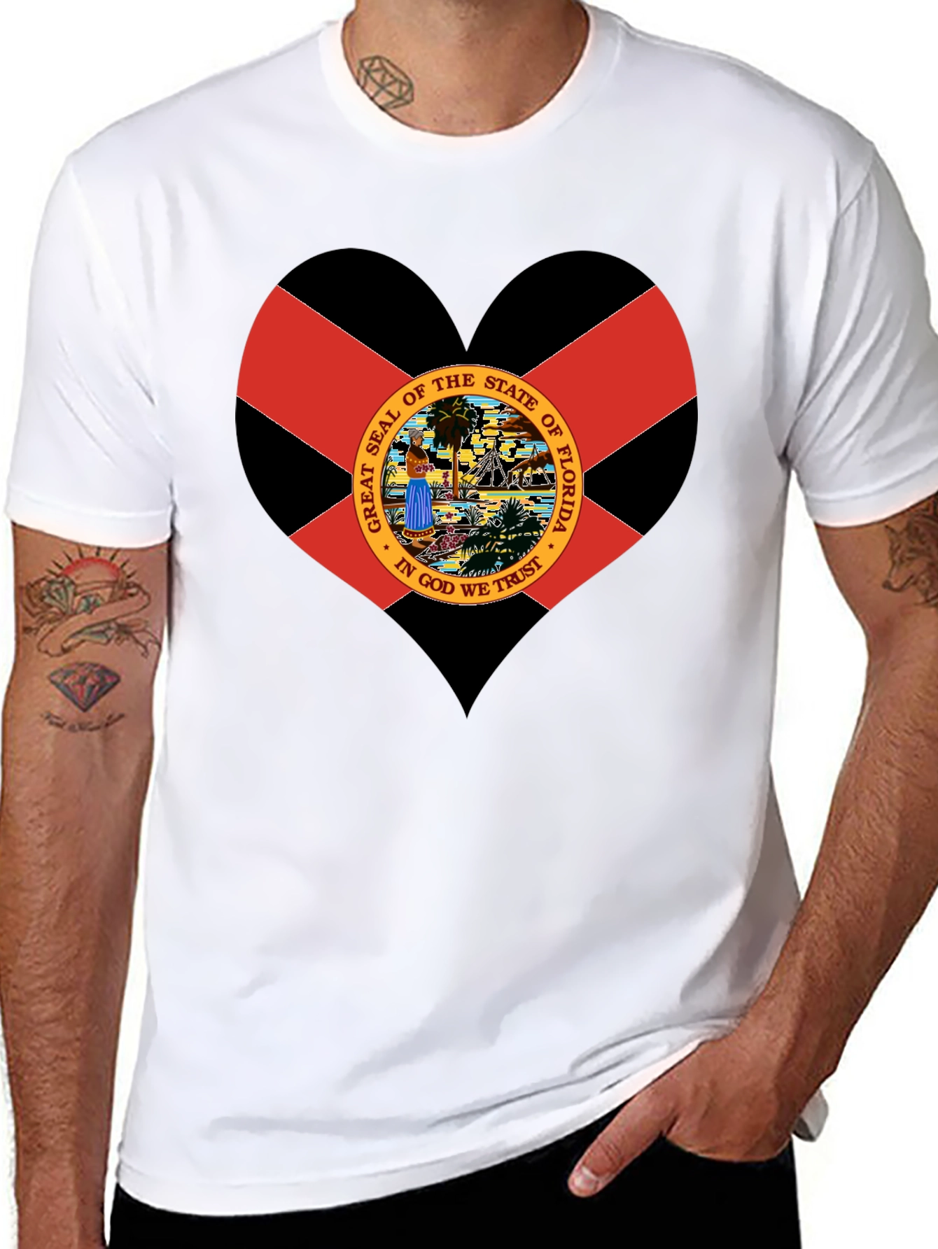 Florida Flag Heart T-Shirt
