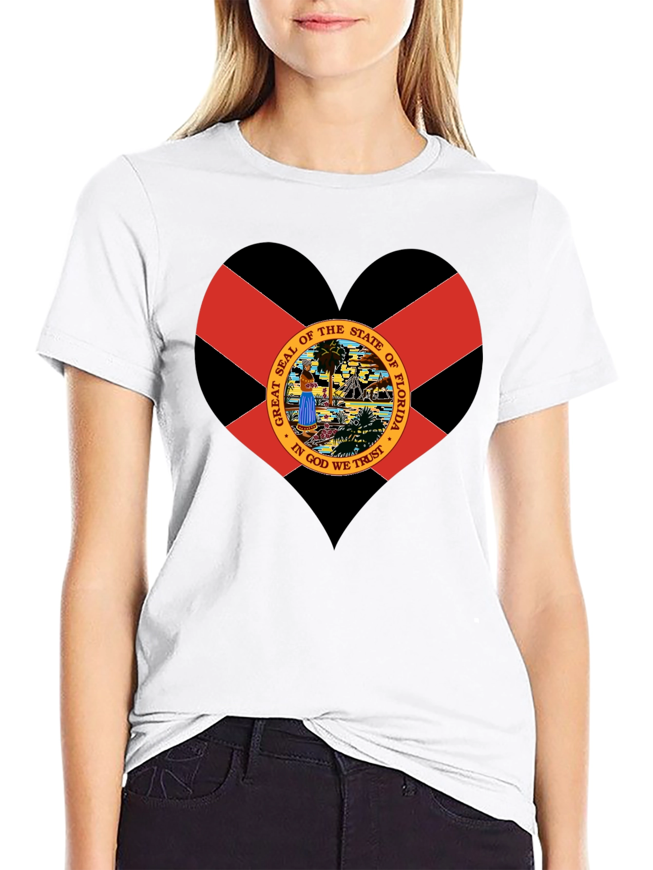 Florida Flag Heart T-Shirt