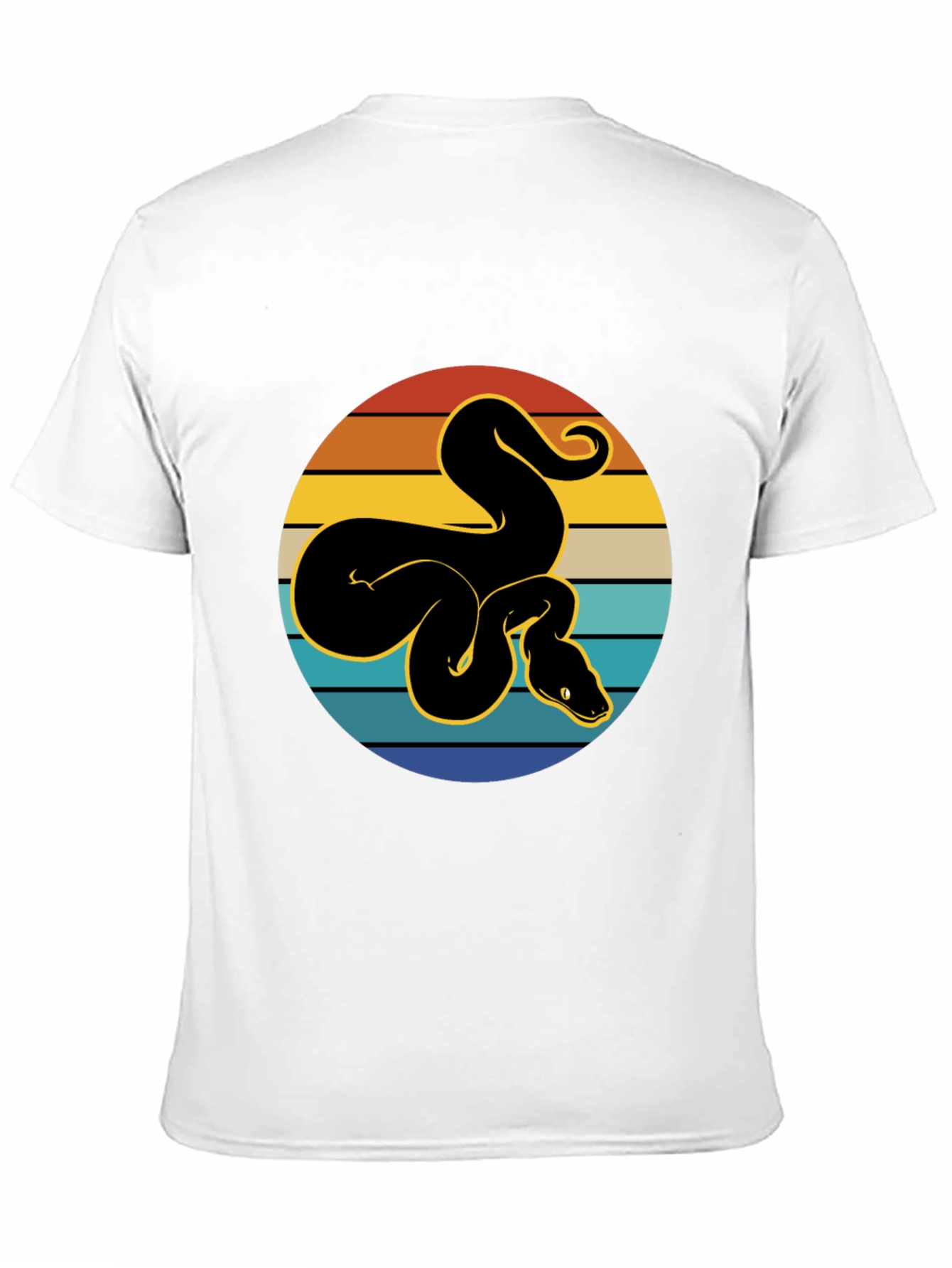 Retro Snake Graphic Tee - Black T-Shirt