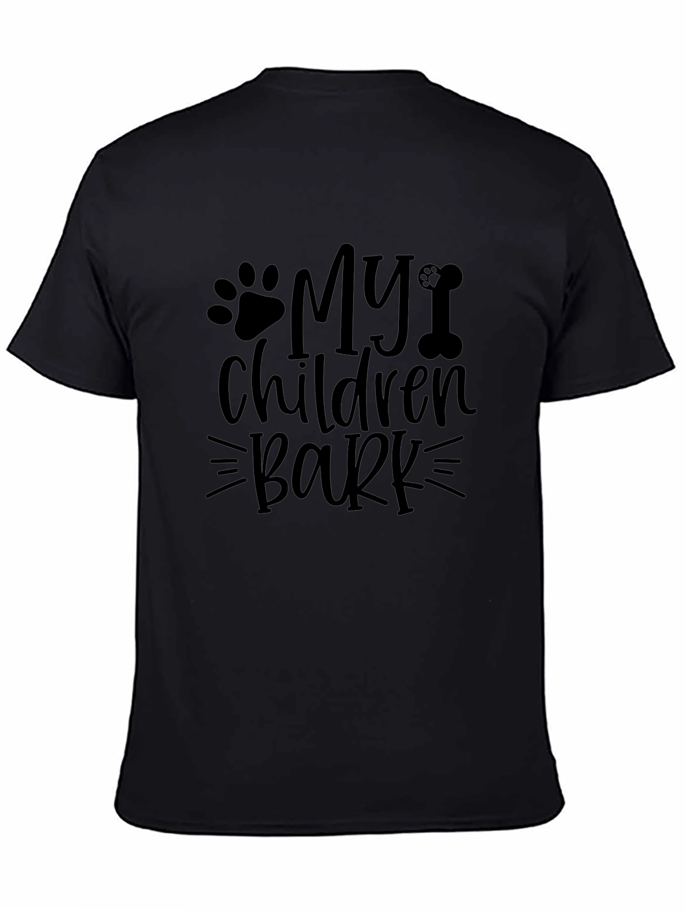 My Children Bark Black Tee