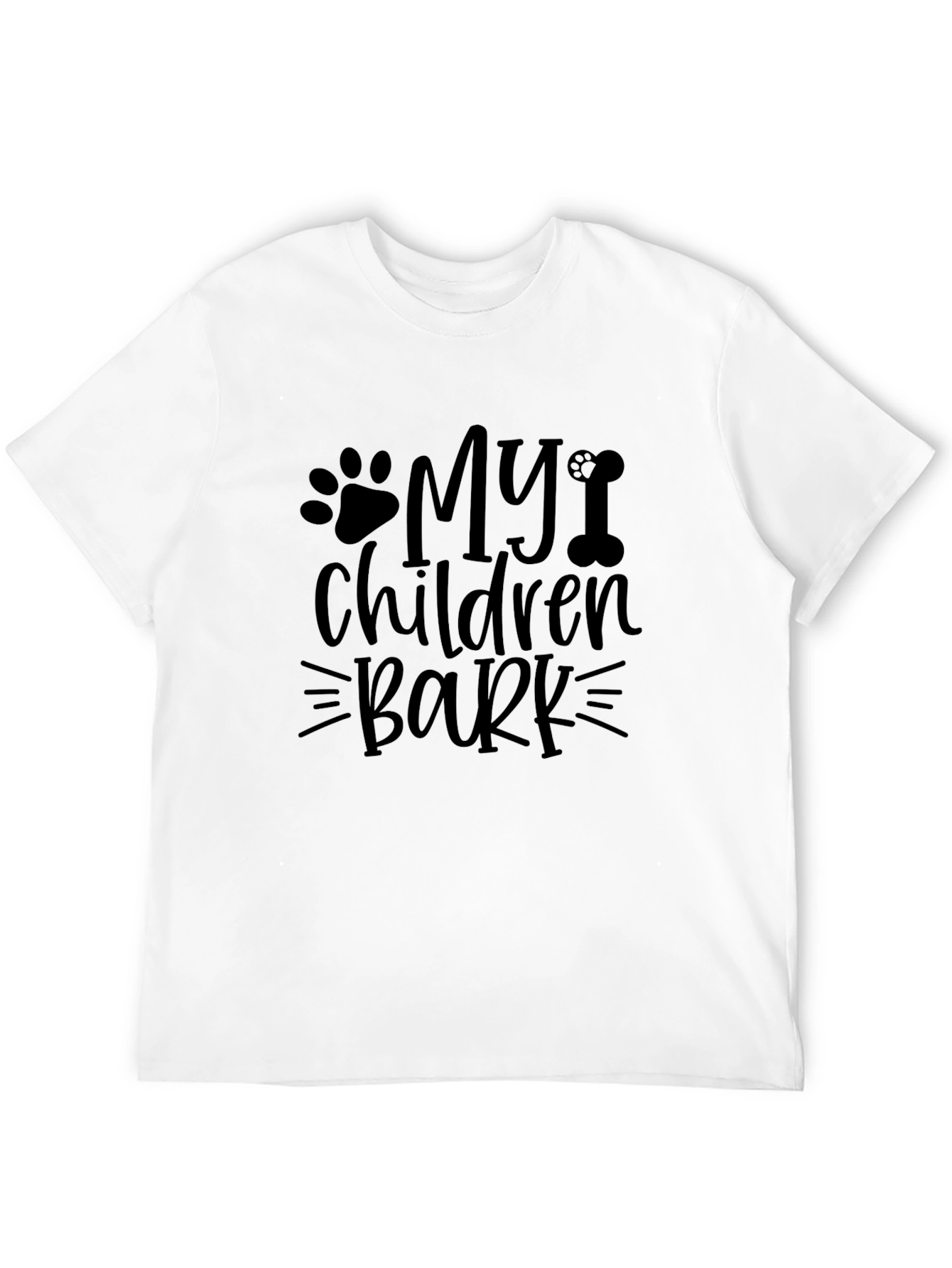 My Children Bark Black Tee