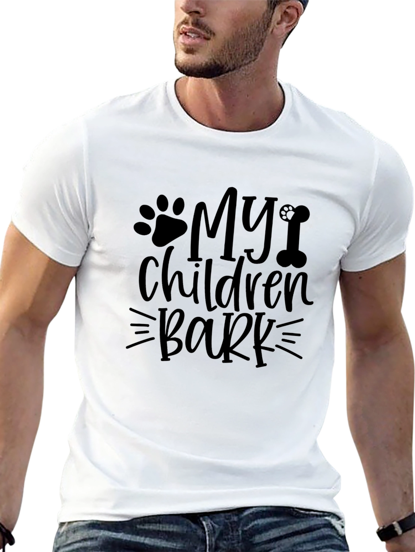 My Children Bark Black Tee