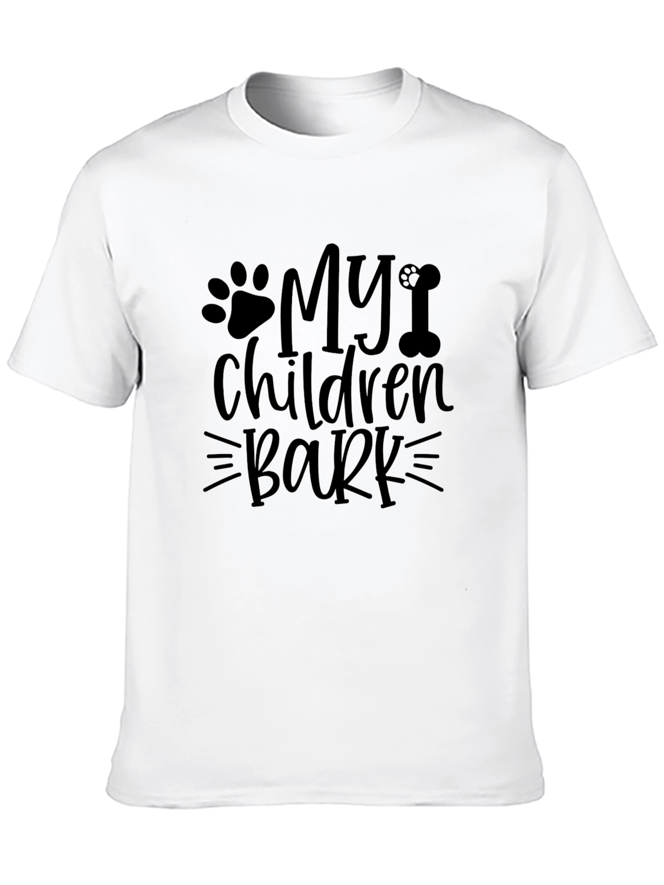 My Children Bark Black Tee