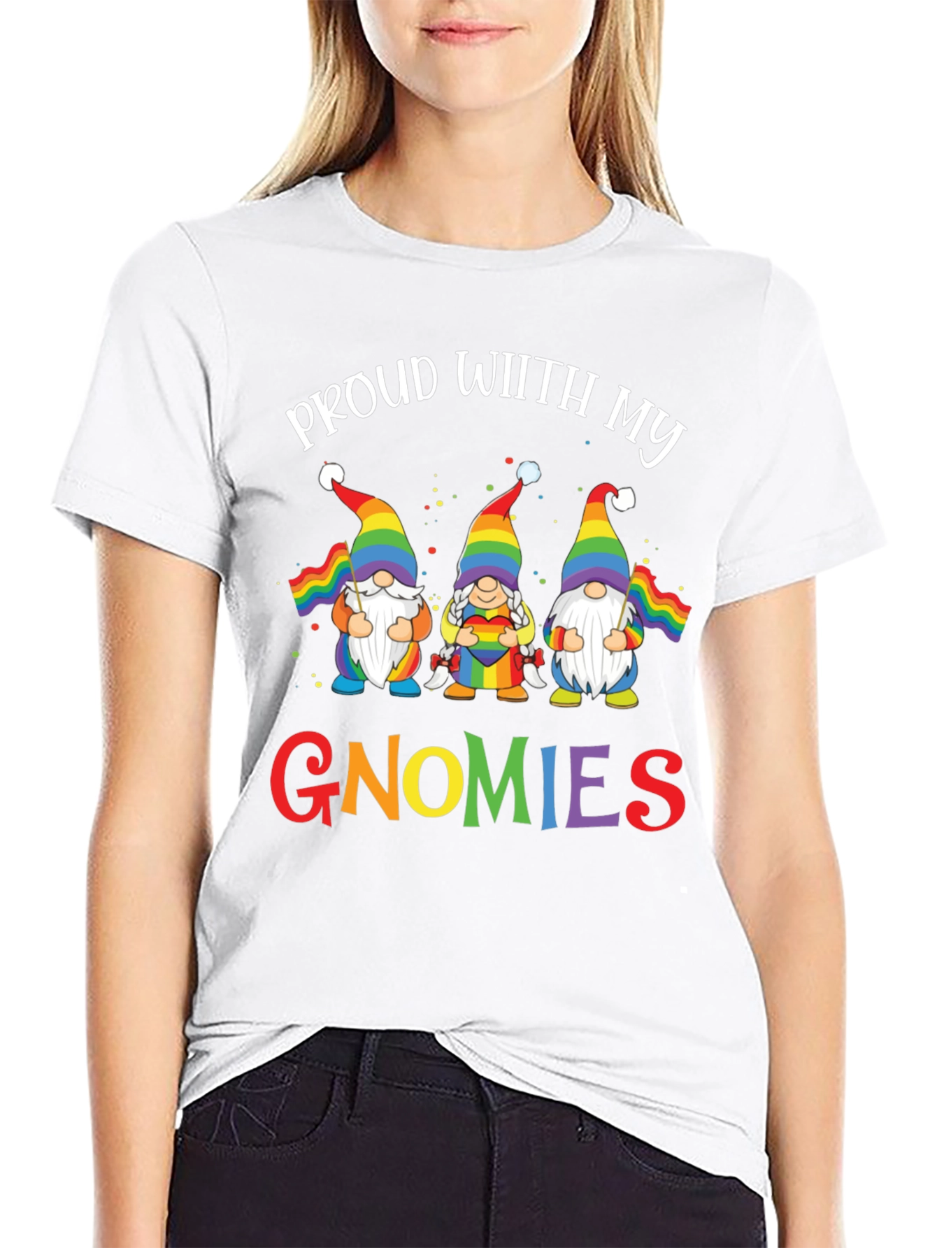Proud With My Gnomies LGBT Pride T-Shirt