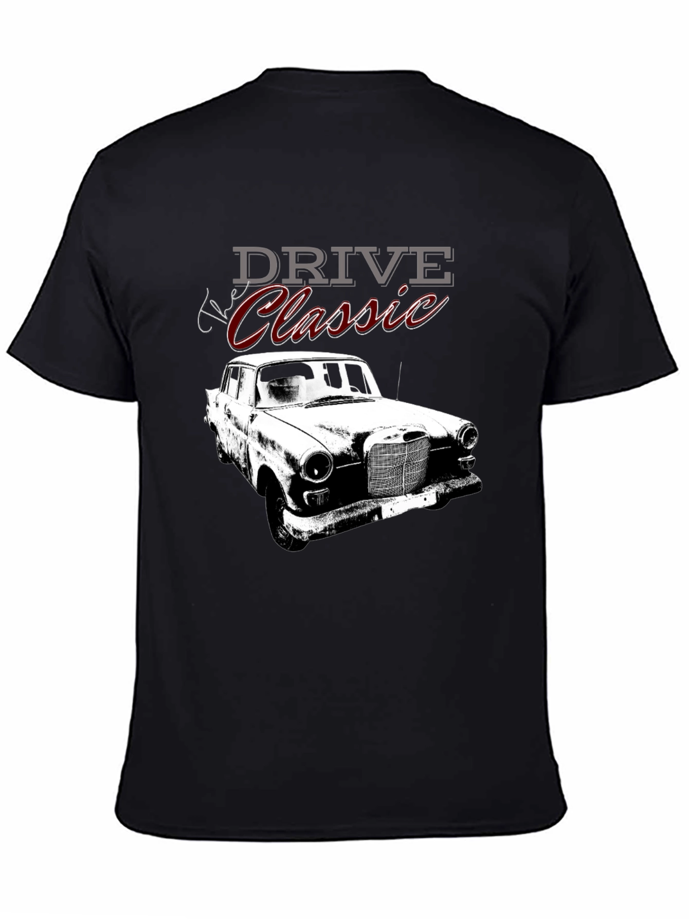 Drive Classic Car Black Graphic Tee
