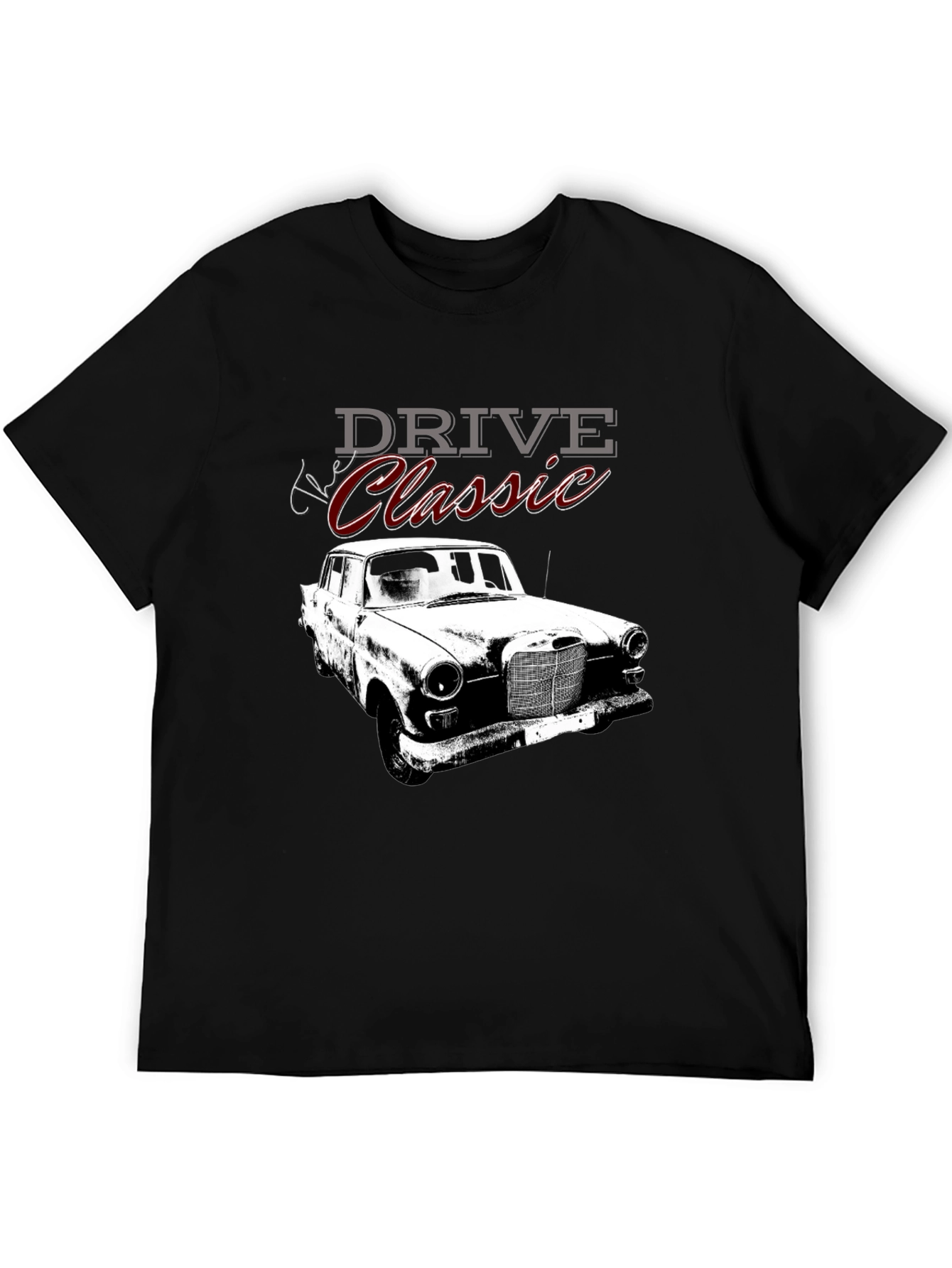 Drive Classic Car Black Graphic Tee