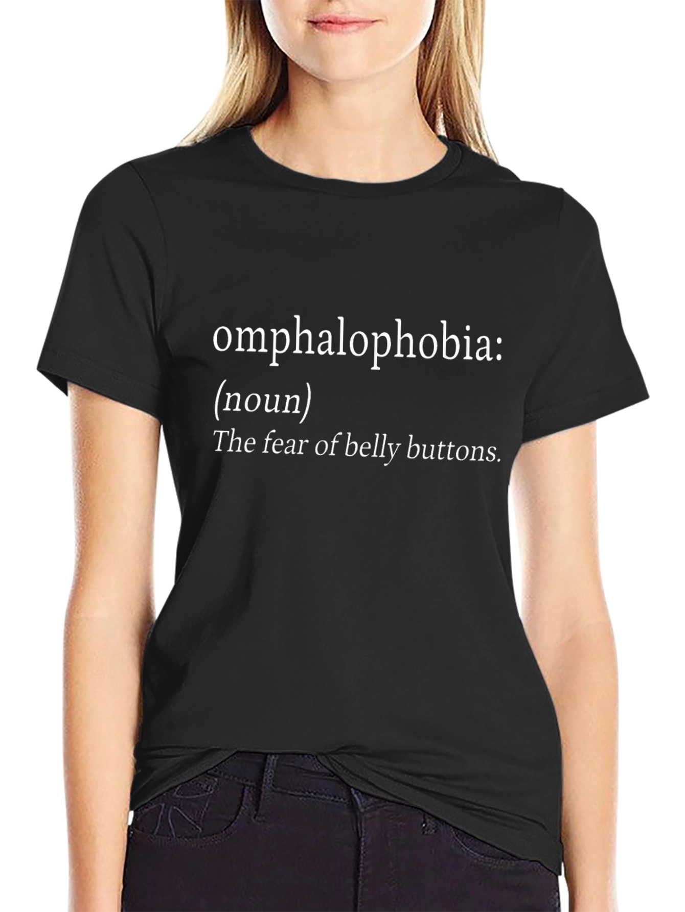 Omphalophobia Definition Graphic T-Shirt