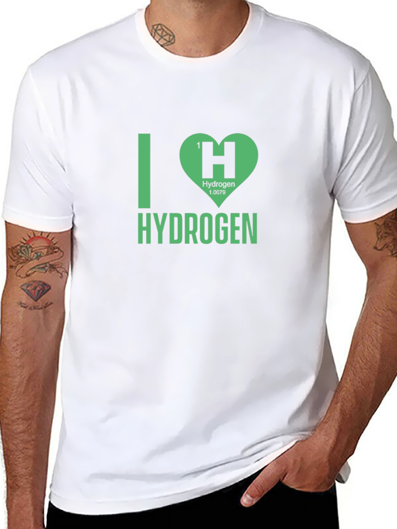 I Heart Hydrogen Funny Science T-Shirt