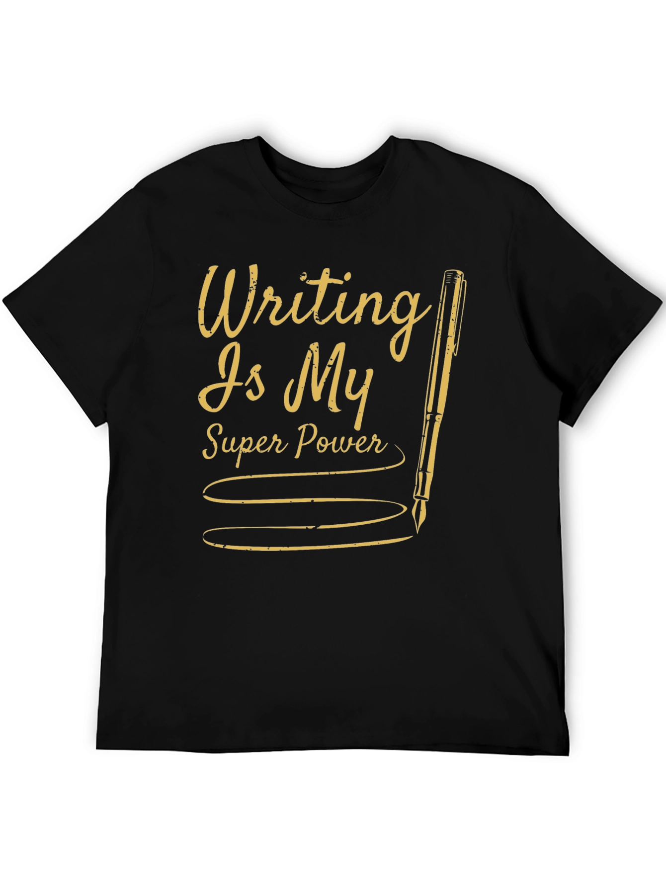 Writers Super Power Black Tee