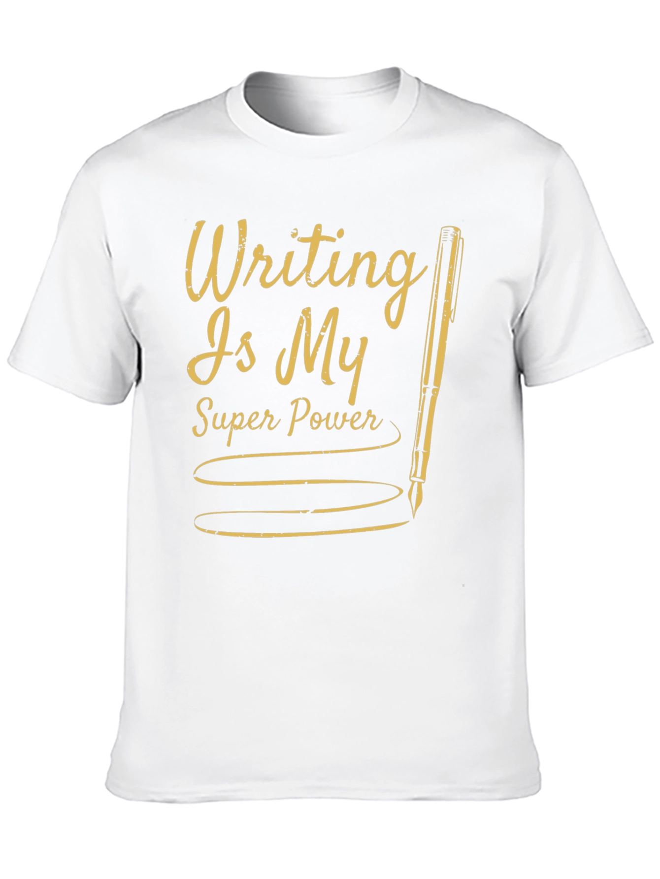 Writers Super Power Black Tee