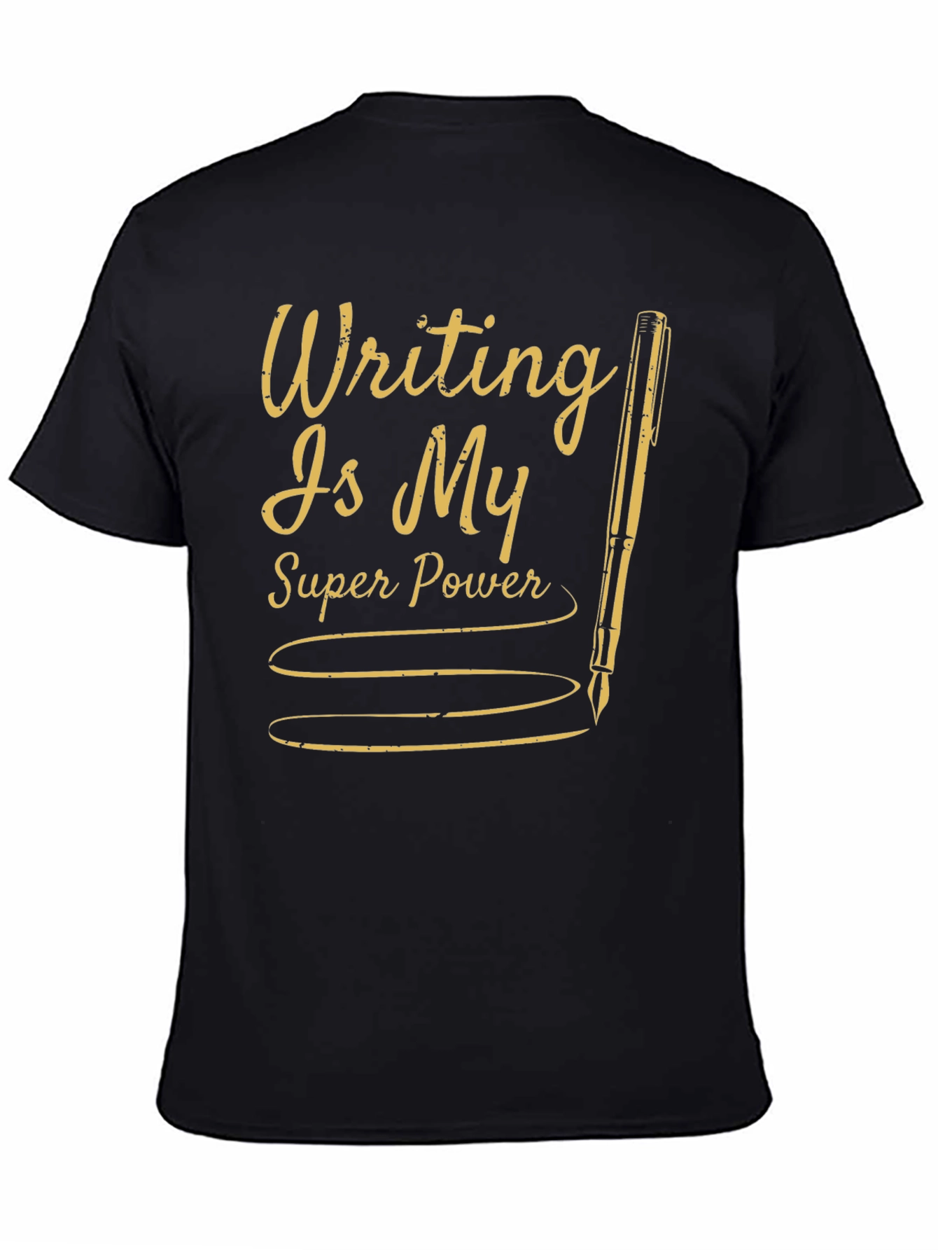 Writers Super Power Black Tee