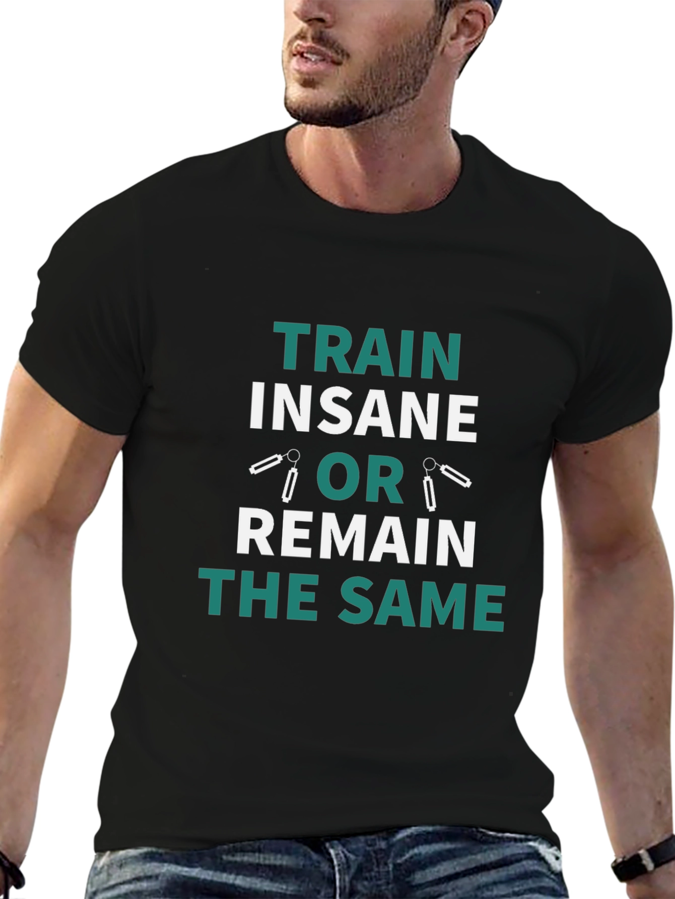 Train Insane Motivational Graphic T-Shirt