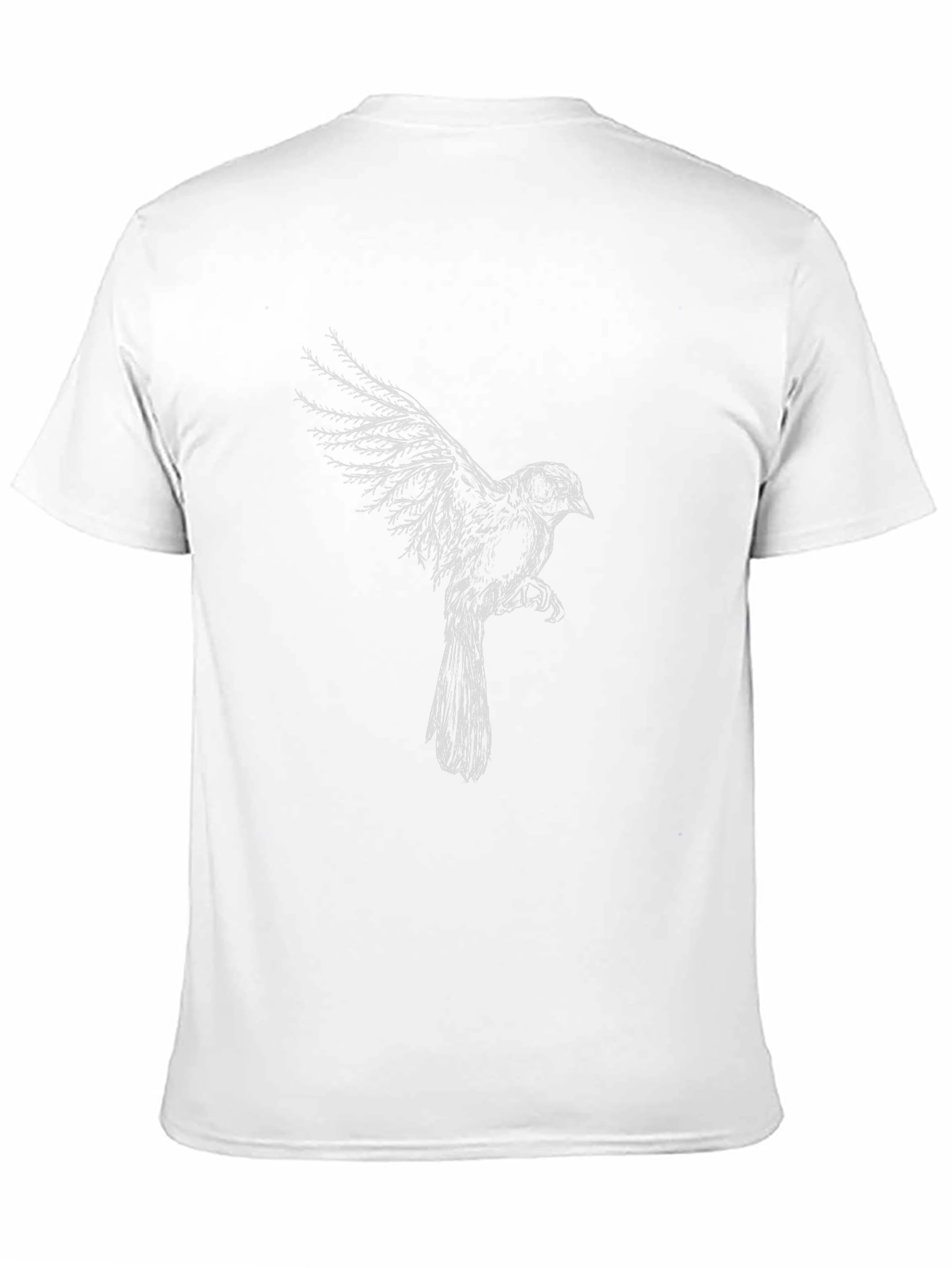 Bird Sketch Tee - Stylish Graphic Print