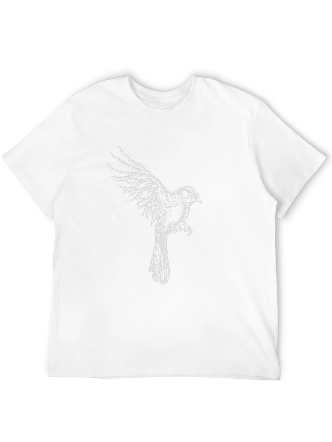Bird Sketch Tee - Stylish Graphic Print