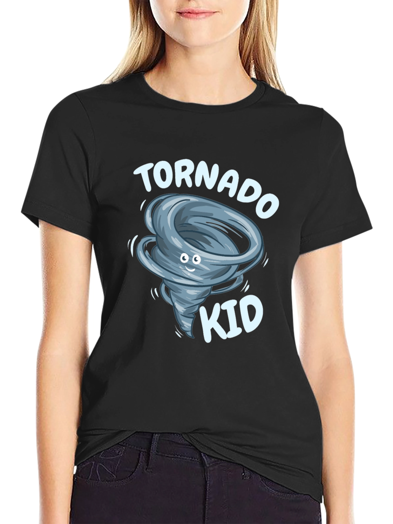 Tornado Kid Graphic T-Shirt - Whimsical Weather Tee