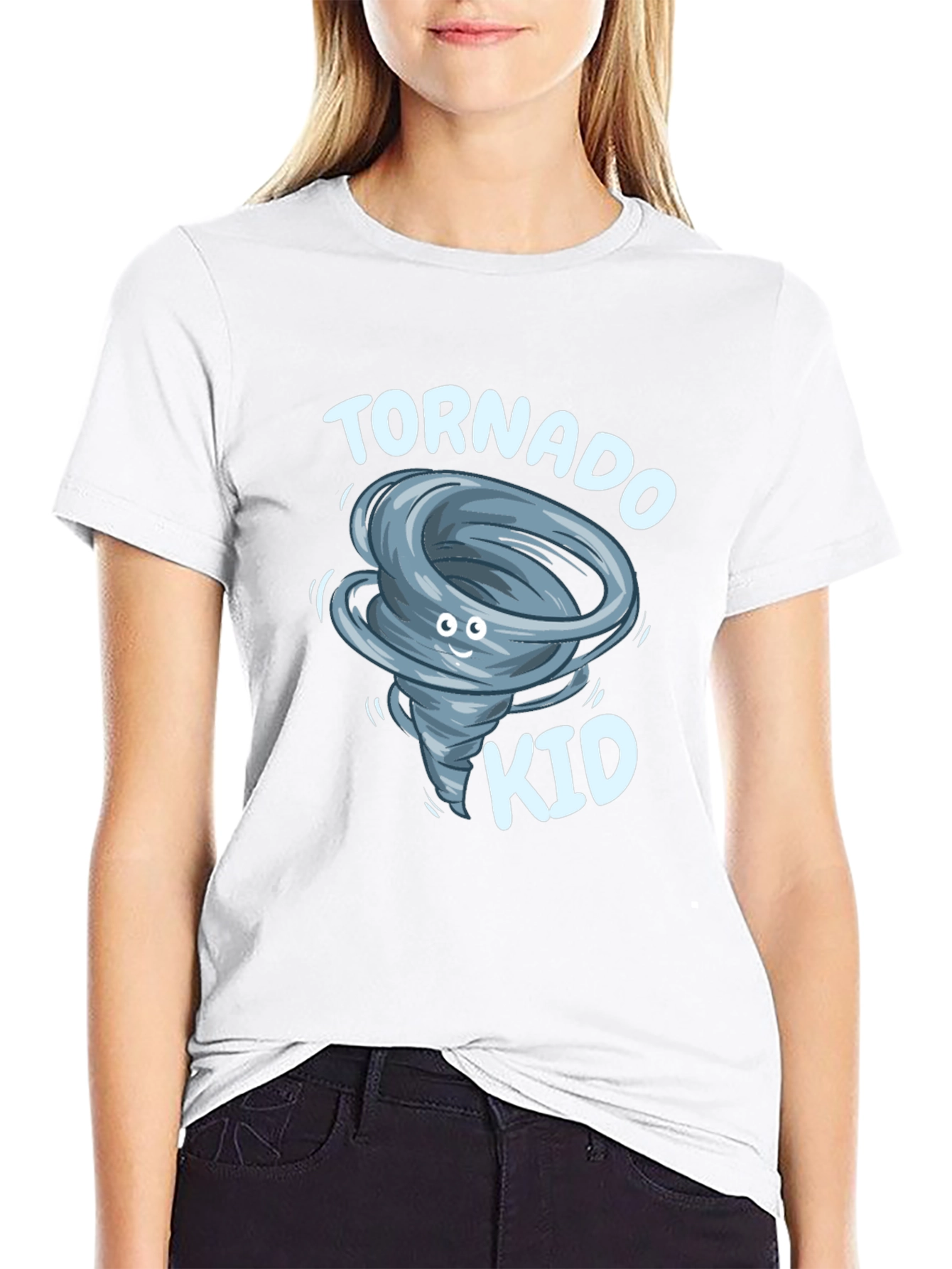 Tornado Kid Graphic T-Shirt - Whimsical Weather Tee