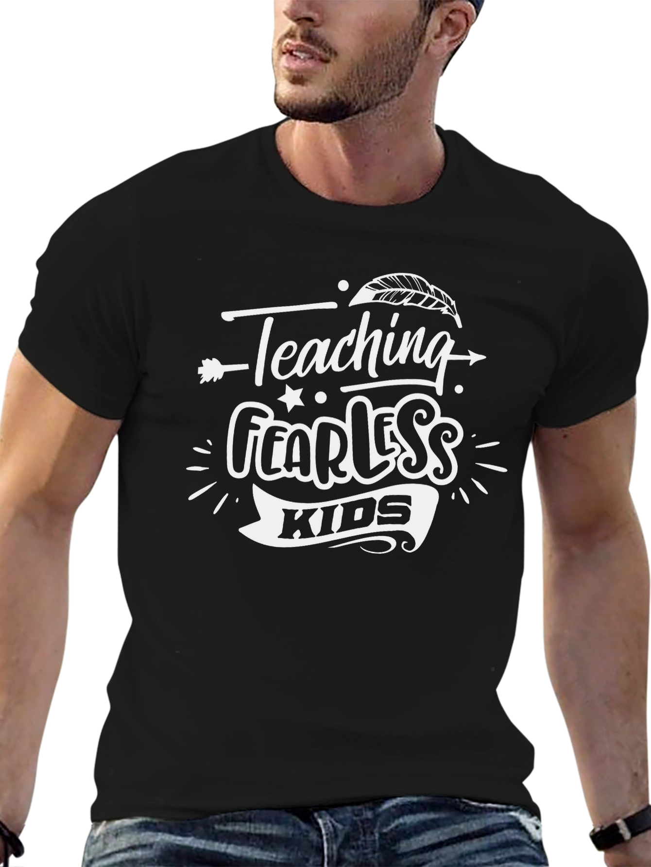 Teaching Fearless Kids Graphic Tee - Black T-Shirt