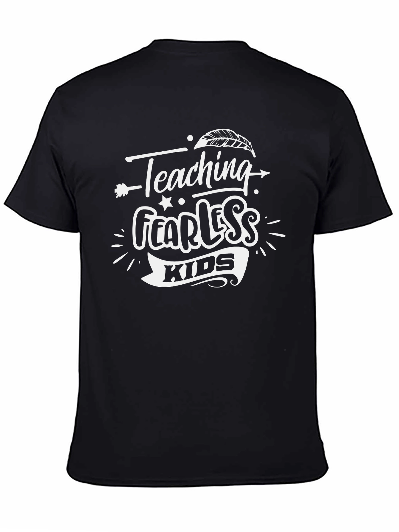 Teaching Fearless Kids Graphic Tee - Black T-Shirt