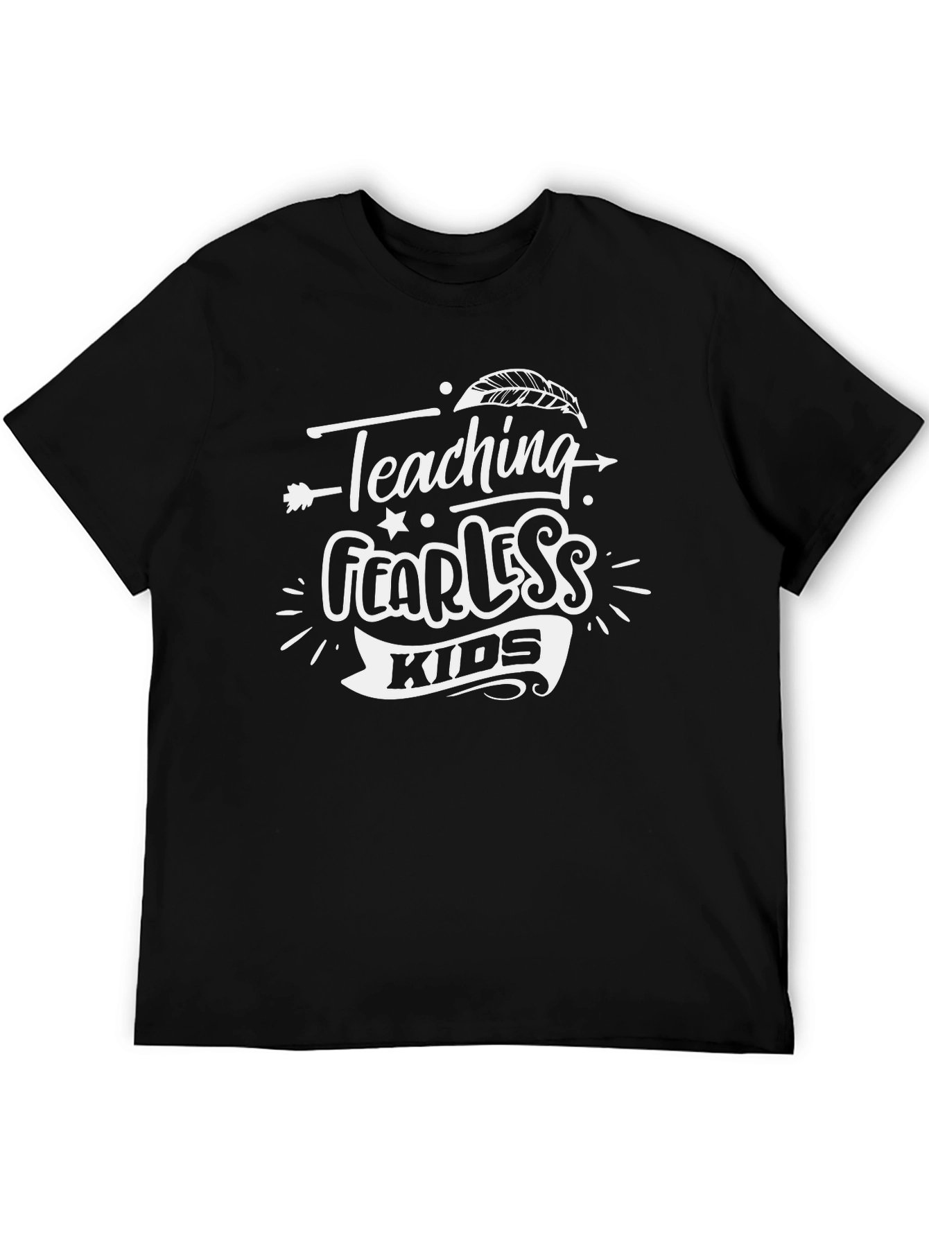 Teaching Fearless Kids Graphic Tee - Black T-Shirt