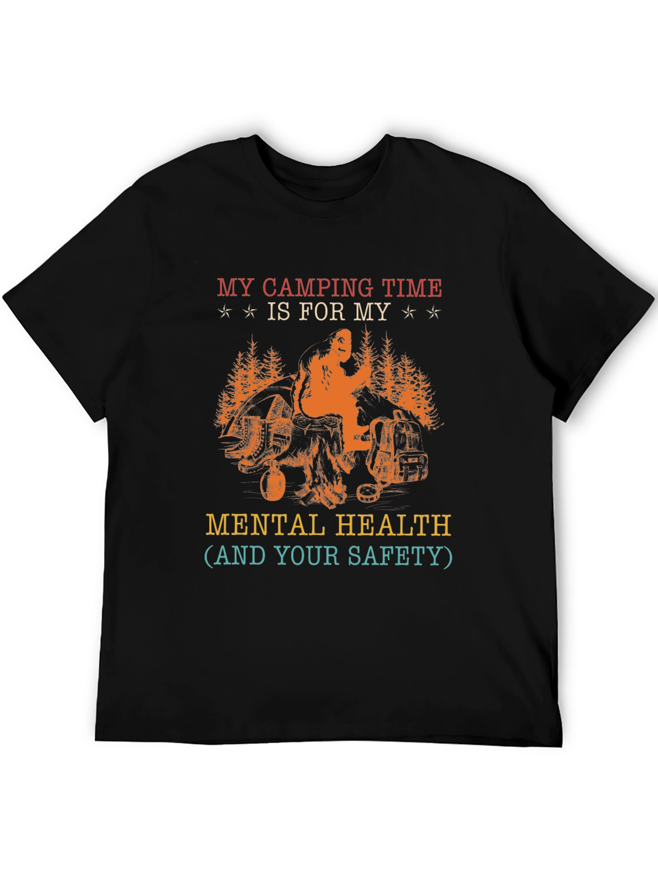 Camping Mental Health T-Shirt
