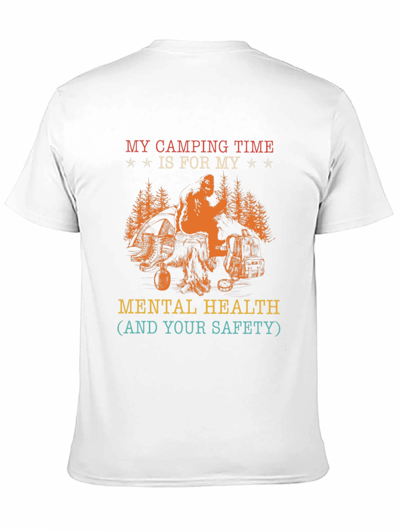 Camping Mental Health T-Shirt