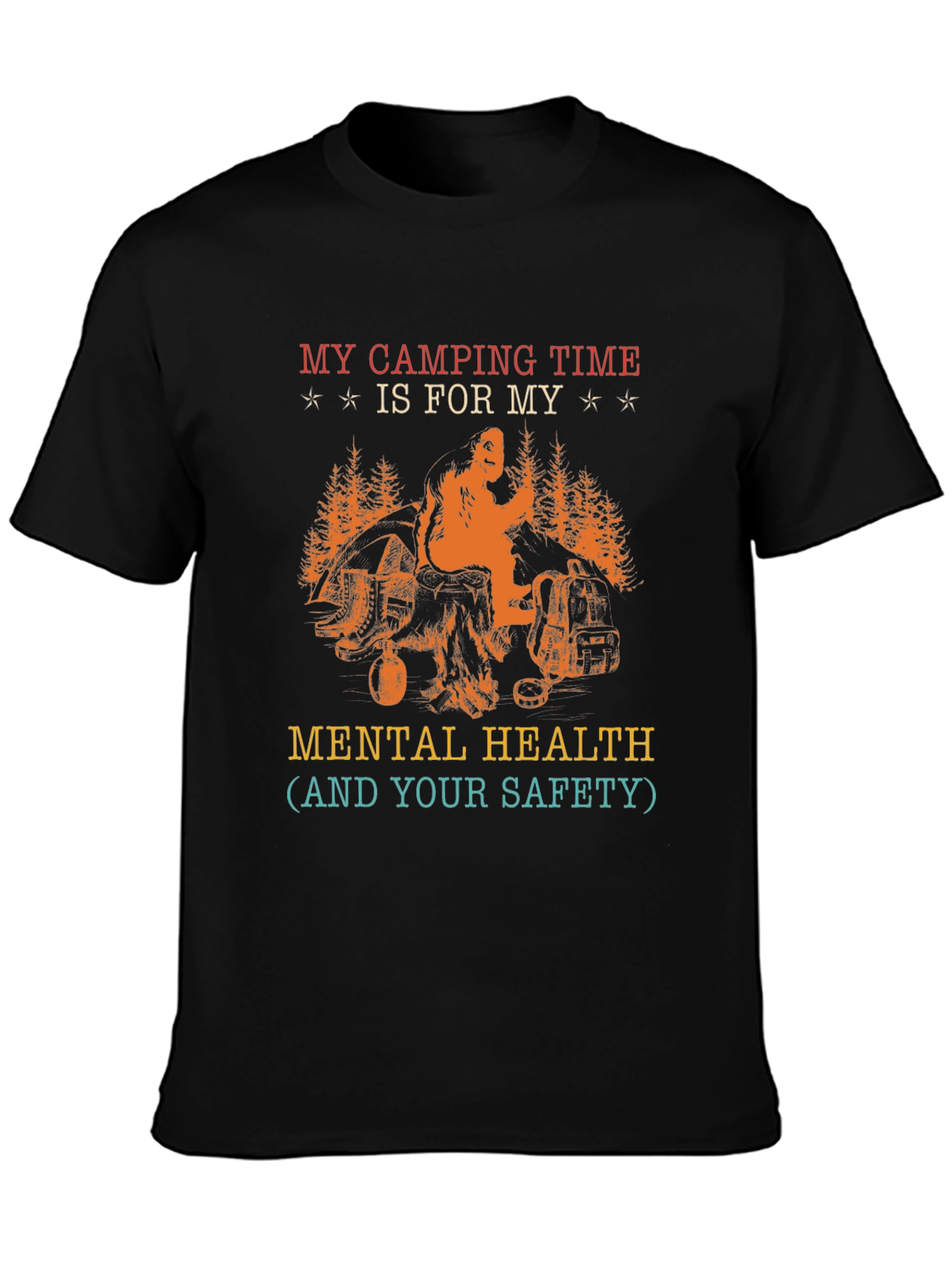 Camping Mental Health T-Shirt