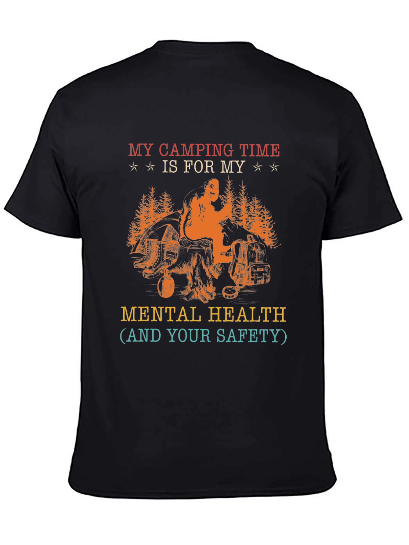 Camping Mental Health T-Shirt