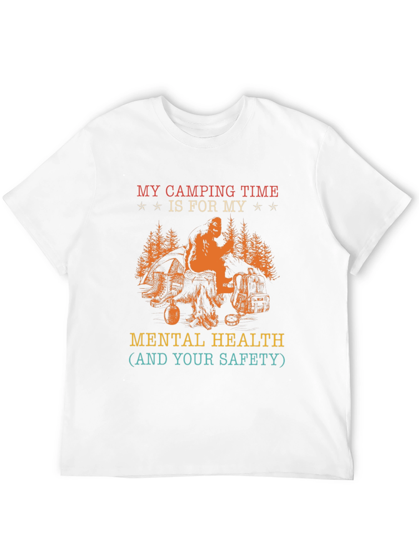 Camping Mental Health T-Shirt
