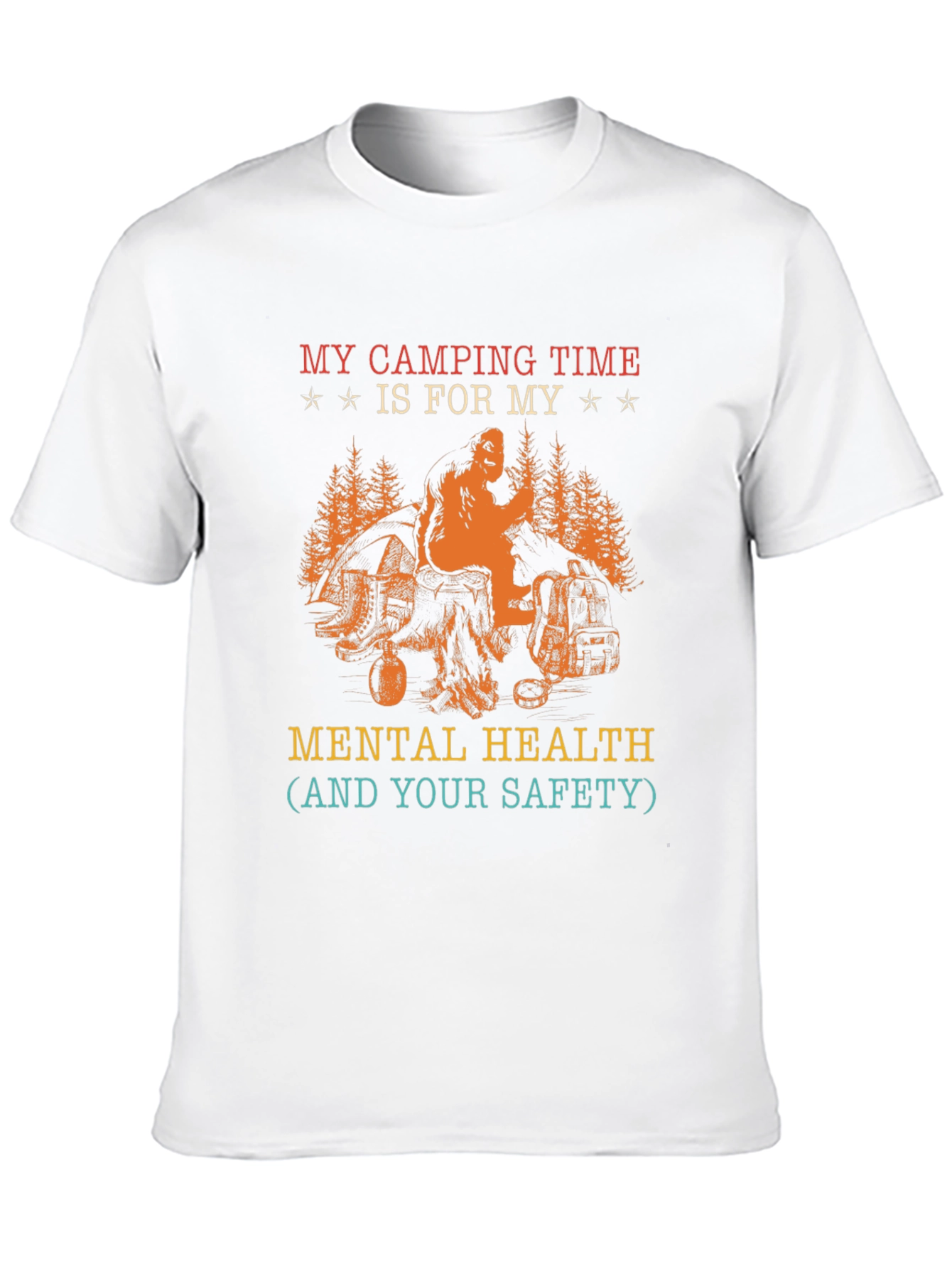 Camping Mental Health T-Shirt