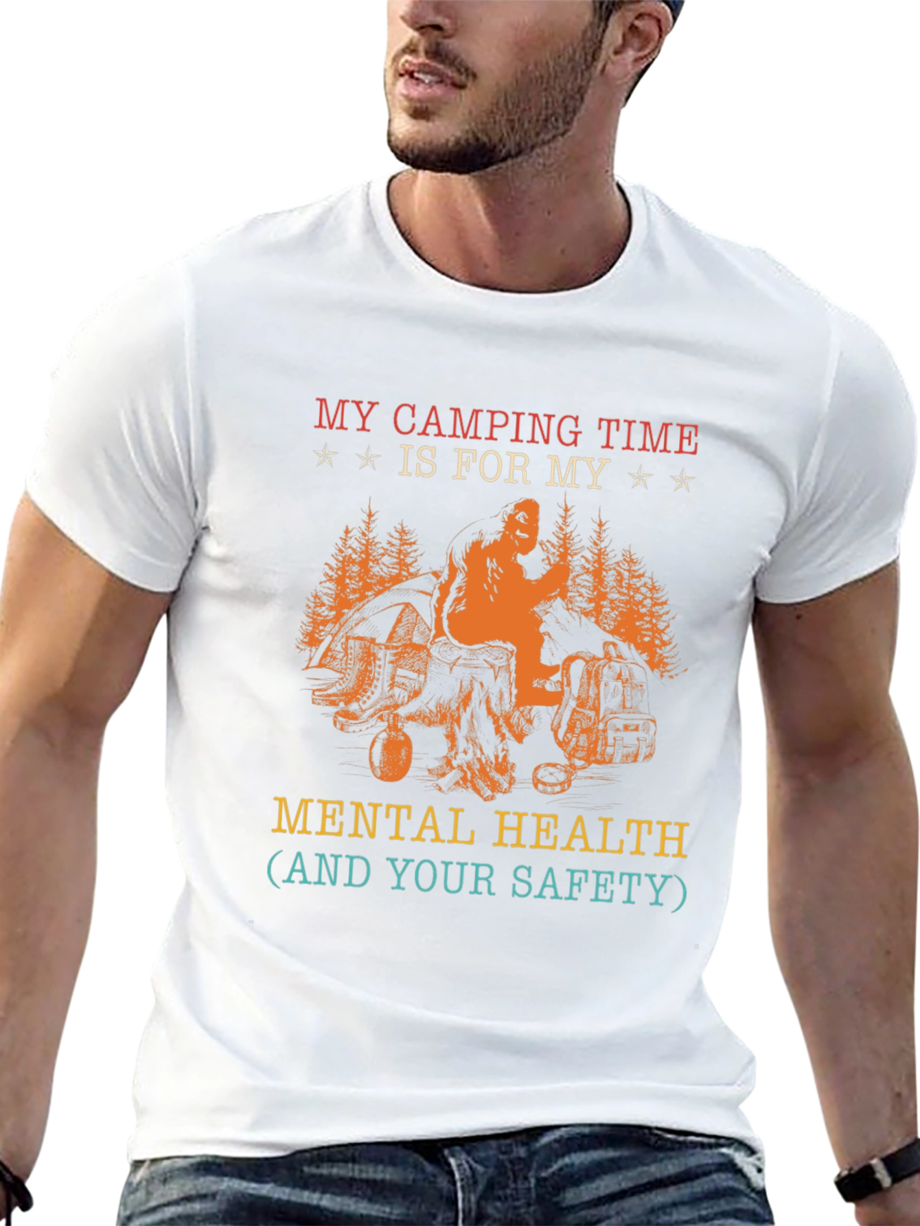 Camping Mental Health T-Shirt