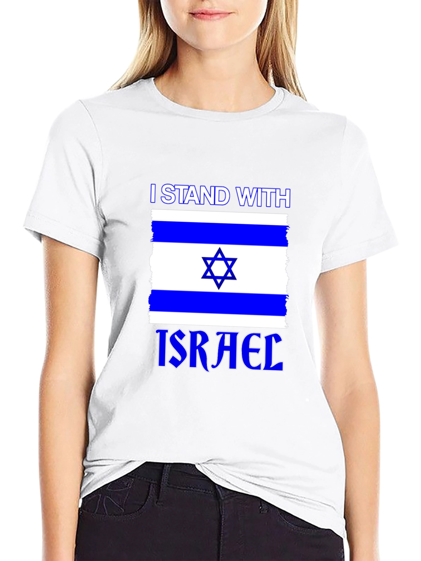 I Stand With Israel T-Shirt - Classic Black Tee